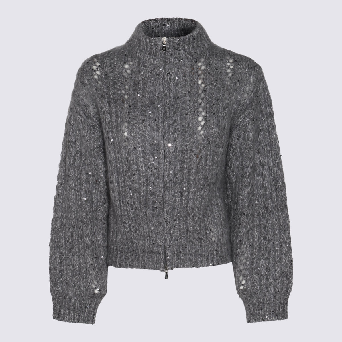 Dark Grey Cotton Knitwear