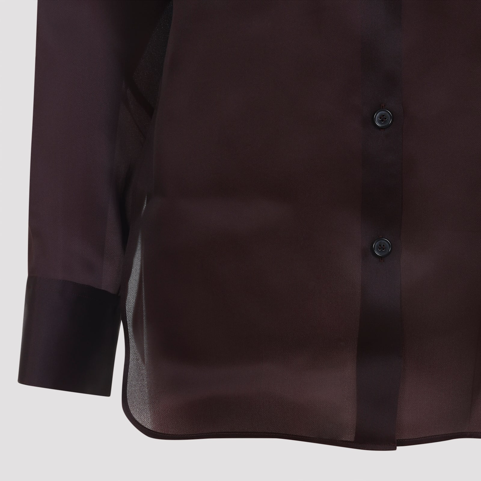 Khaite Womens Almandine Matteo Relaxed-fit Silk Shirt In Burgundy
