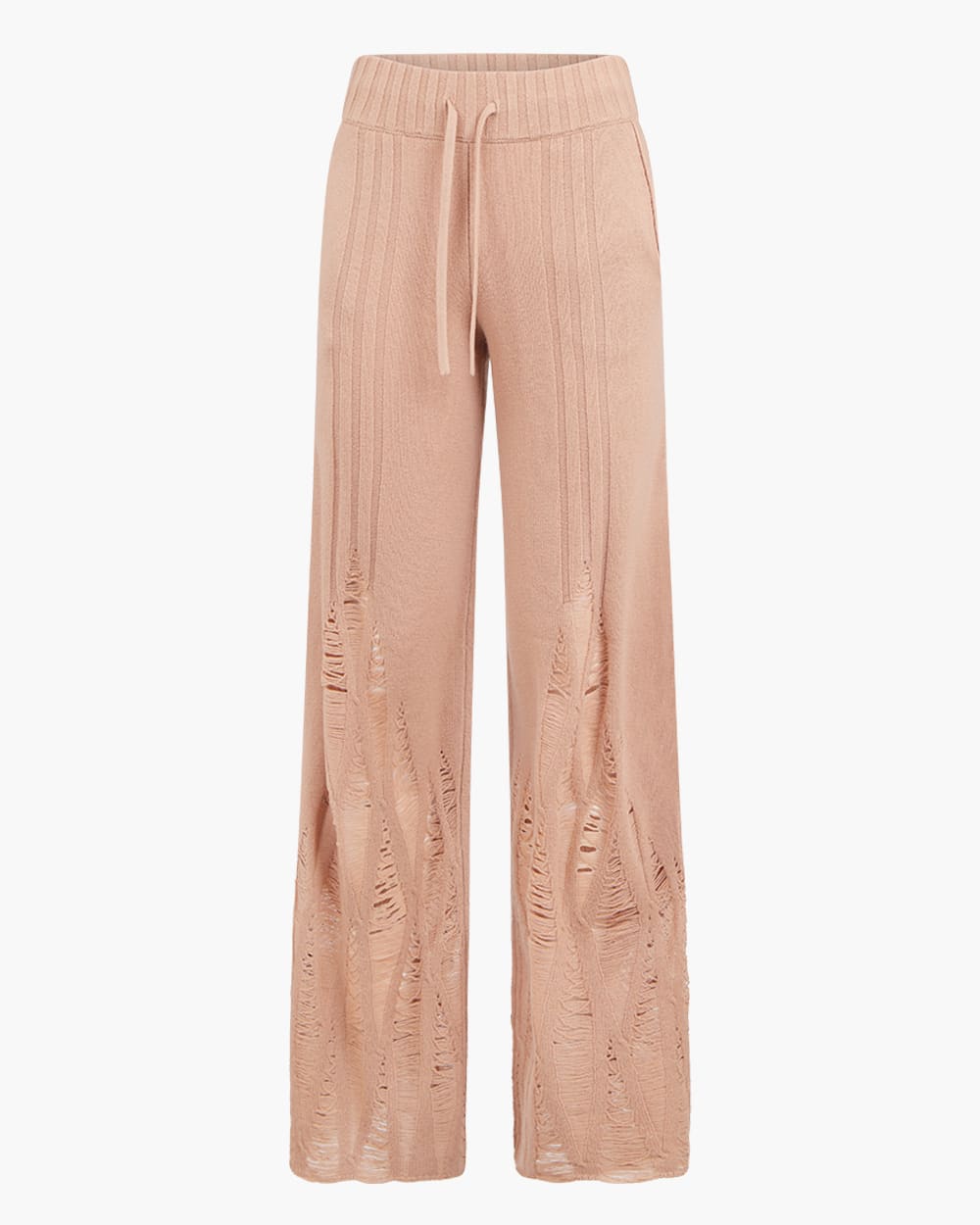 DION LEE WOOL AND CASHMERE DISTRESSED PANTS