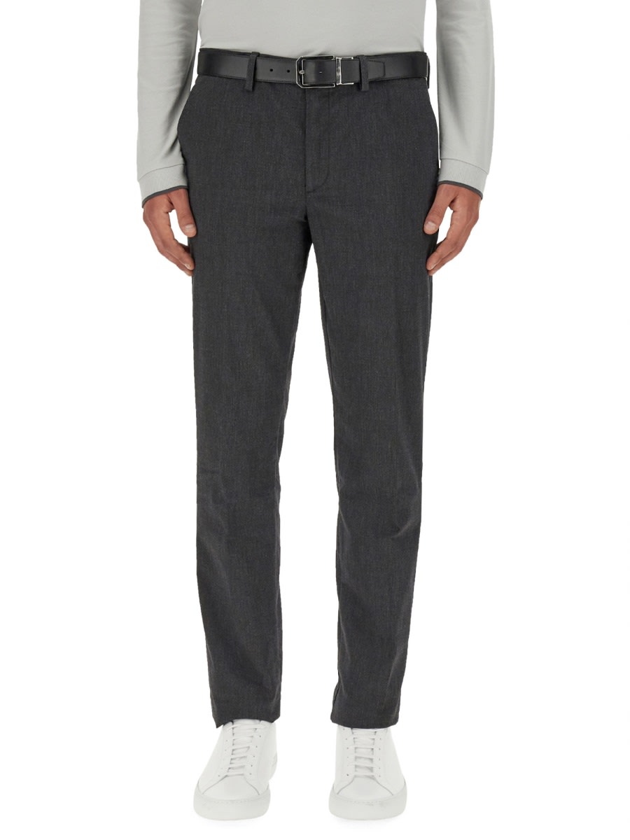 Shop Hugo Boss Straight Leg Pants In Black