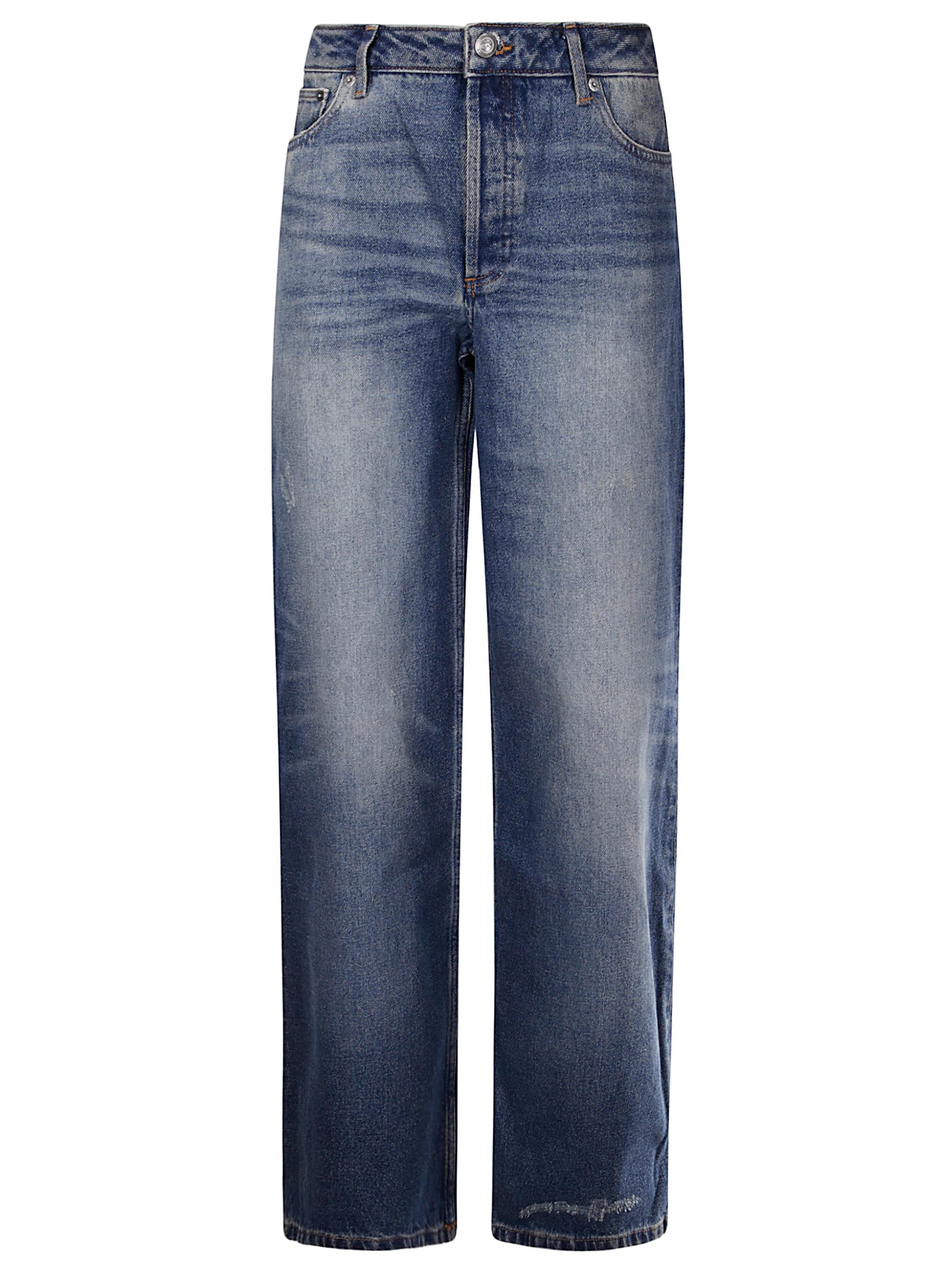 Apc A.p.c. Washed-effect Denim Jeans In Washed Indigo