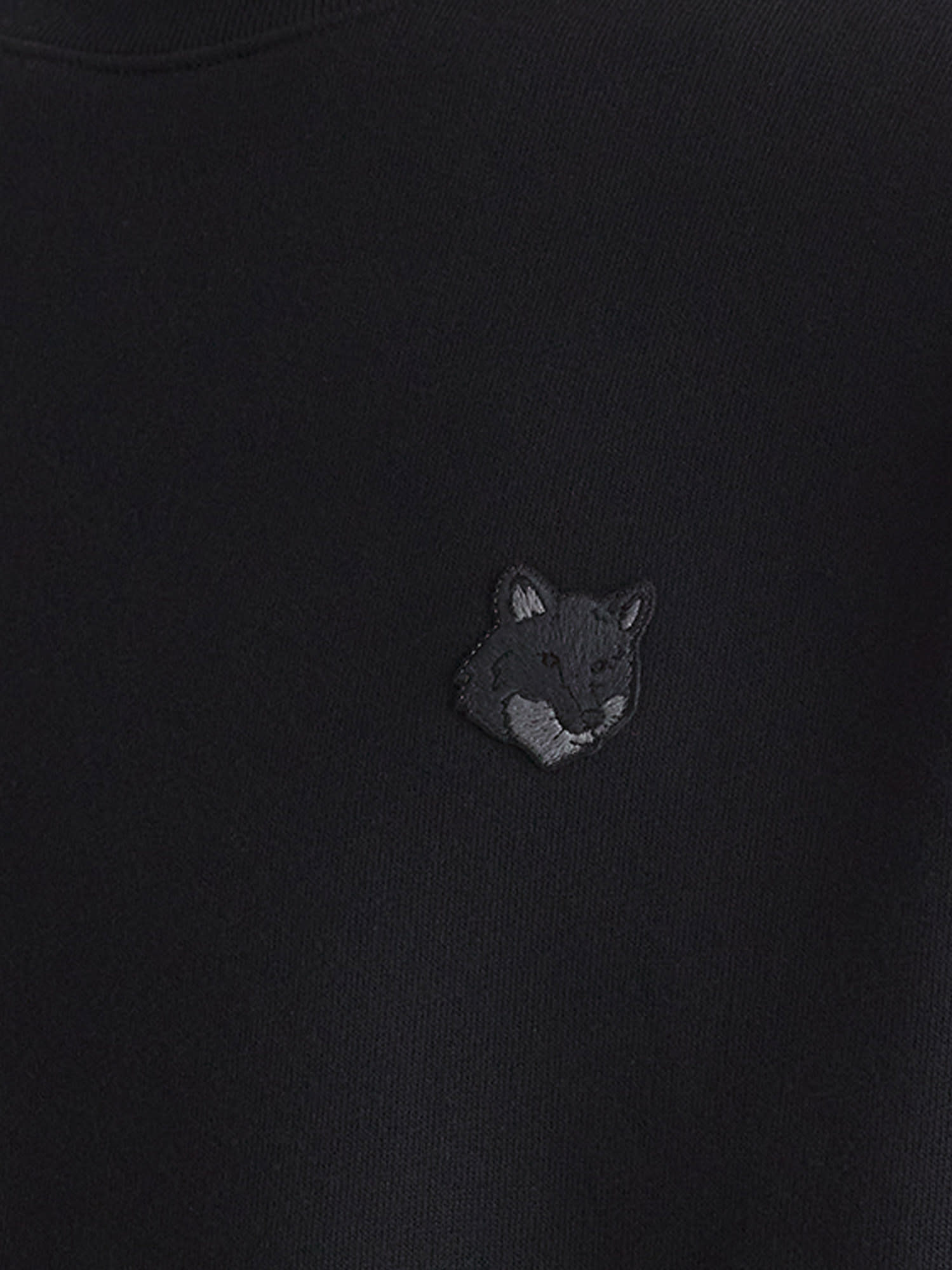 Maison Kitsuné Ribbed Crew Neck Sweater With Long Sleeves