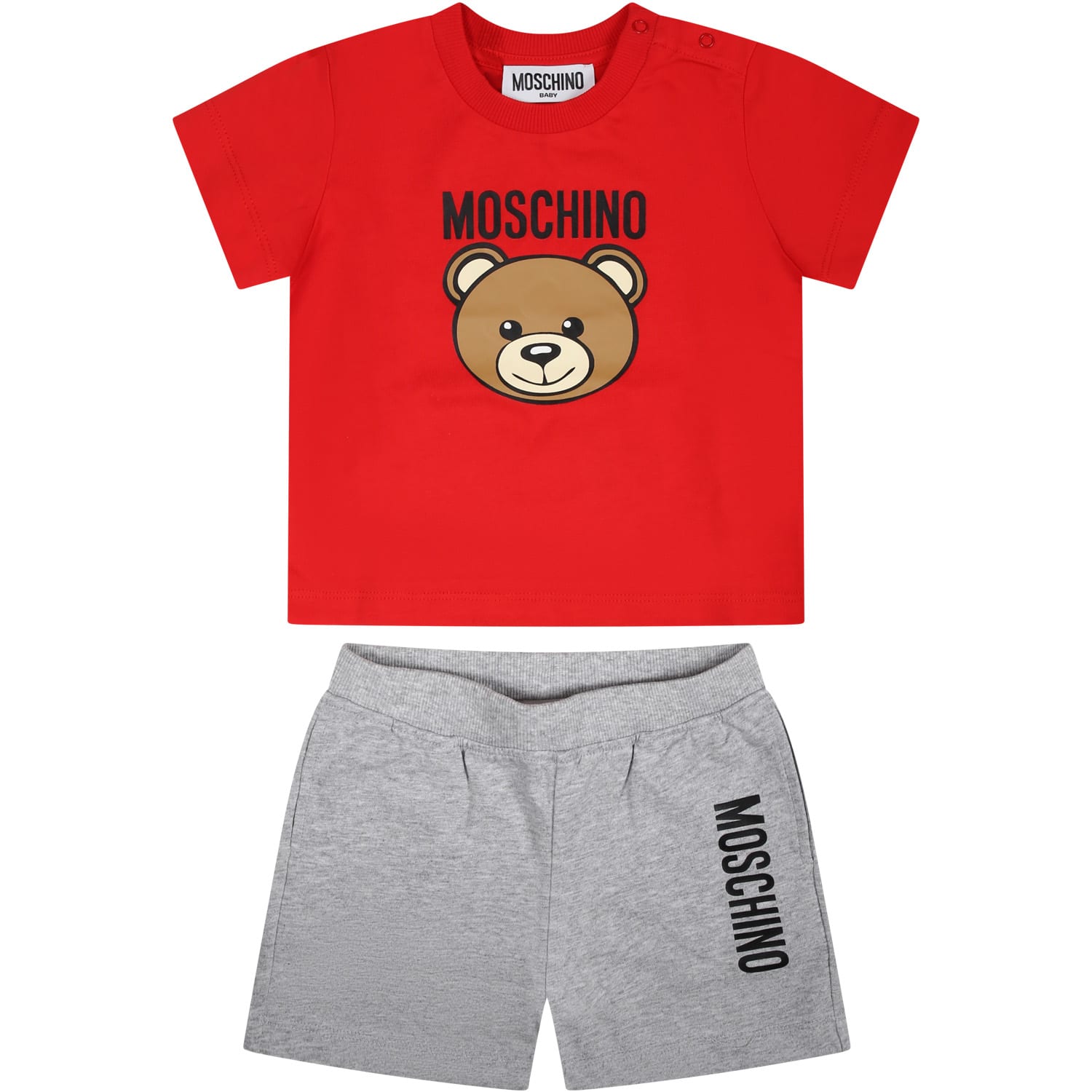 Moschino Multicolor Set For Baby Boy With Teddy Bear And Logo