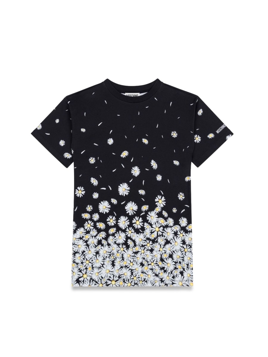 MOSCHINO DAISY DRESS IN BLACK