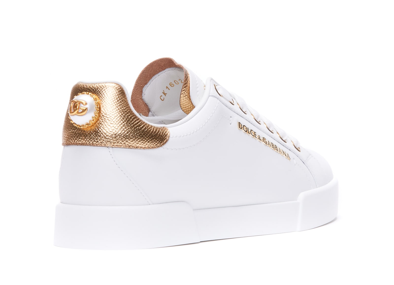 Shop Dolce & Gabbana Portofino Sneakers In White