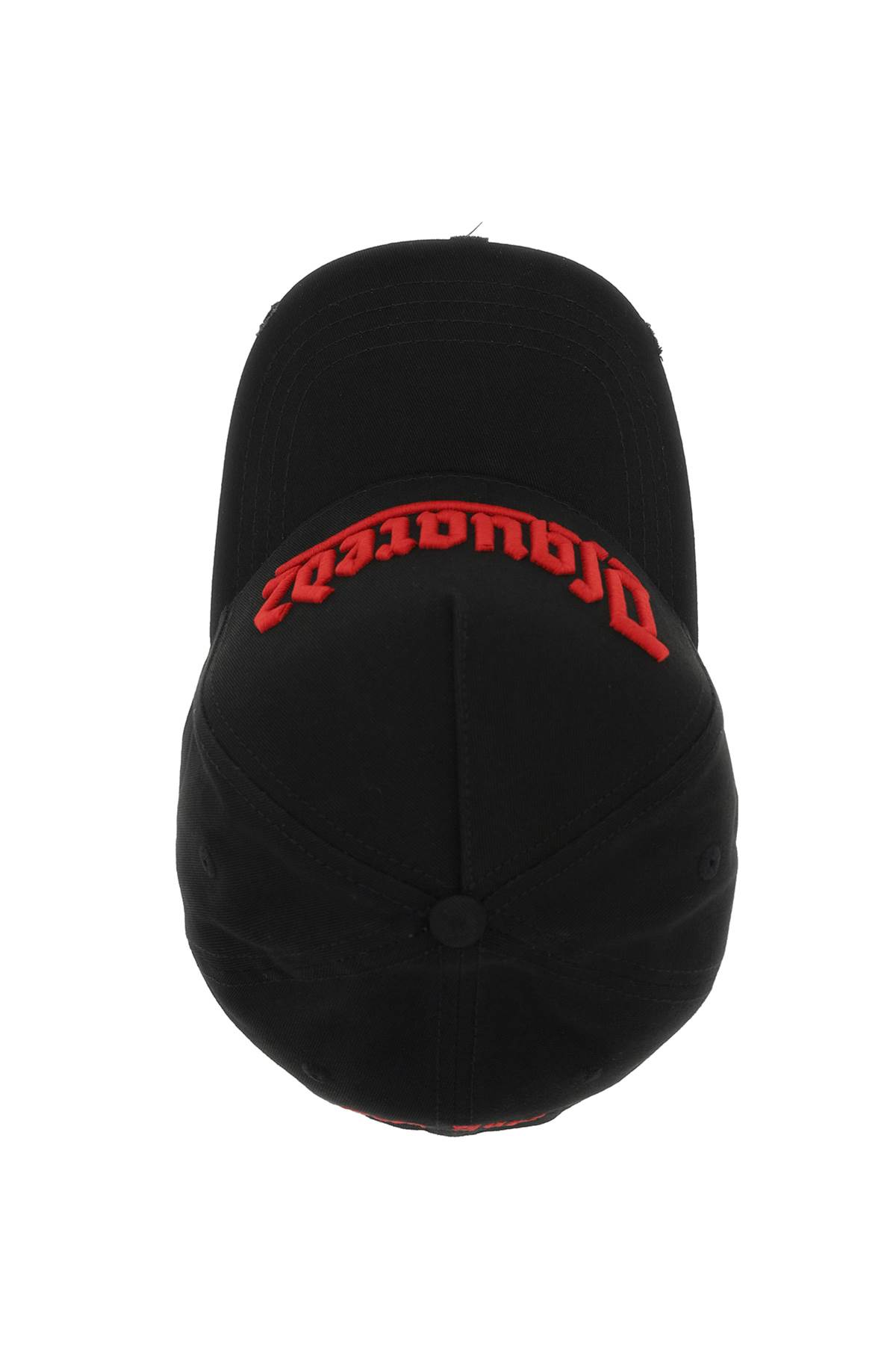 Shop Dsquared2 Baseball Cap With Emboridered Logo In Black