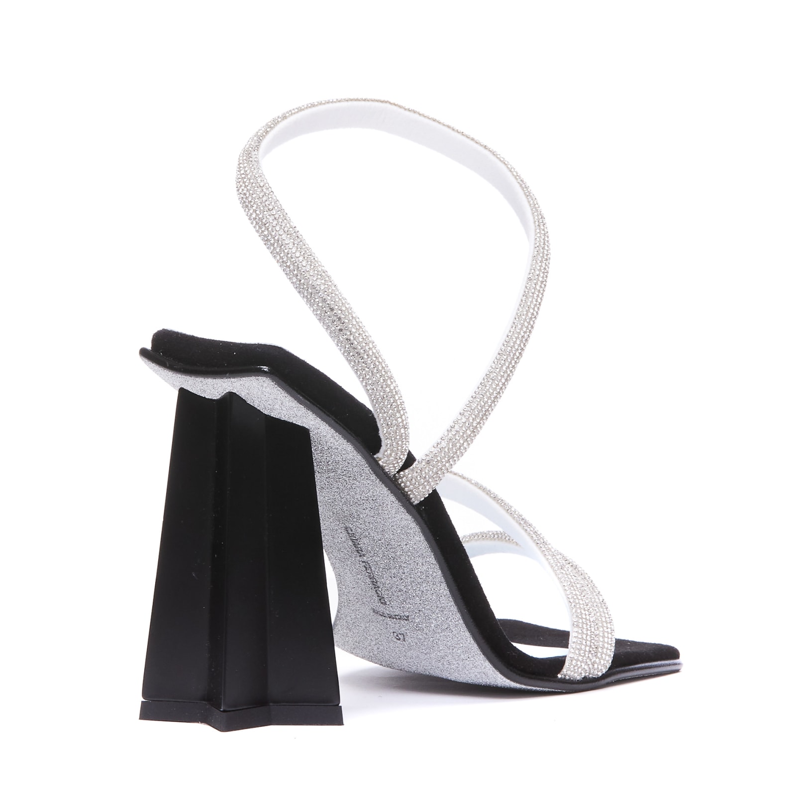 Shop Chiara Ferragni Andromeda Pump Sandals In Strass Black