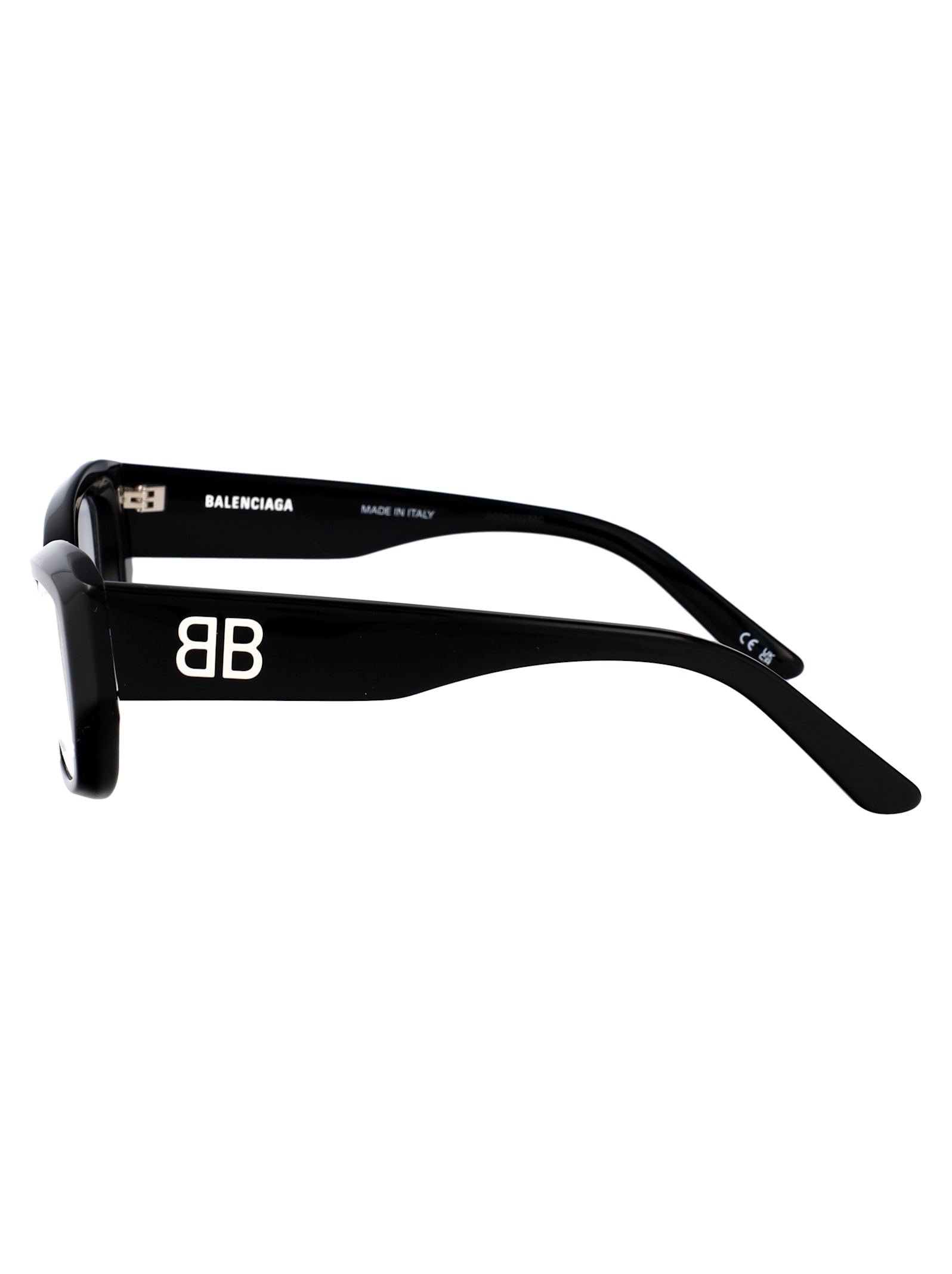 Balenciaga Bb0363o Glasses In Black-black-transparent
