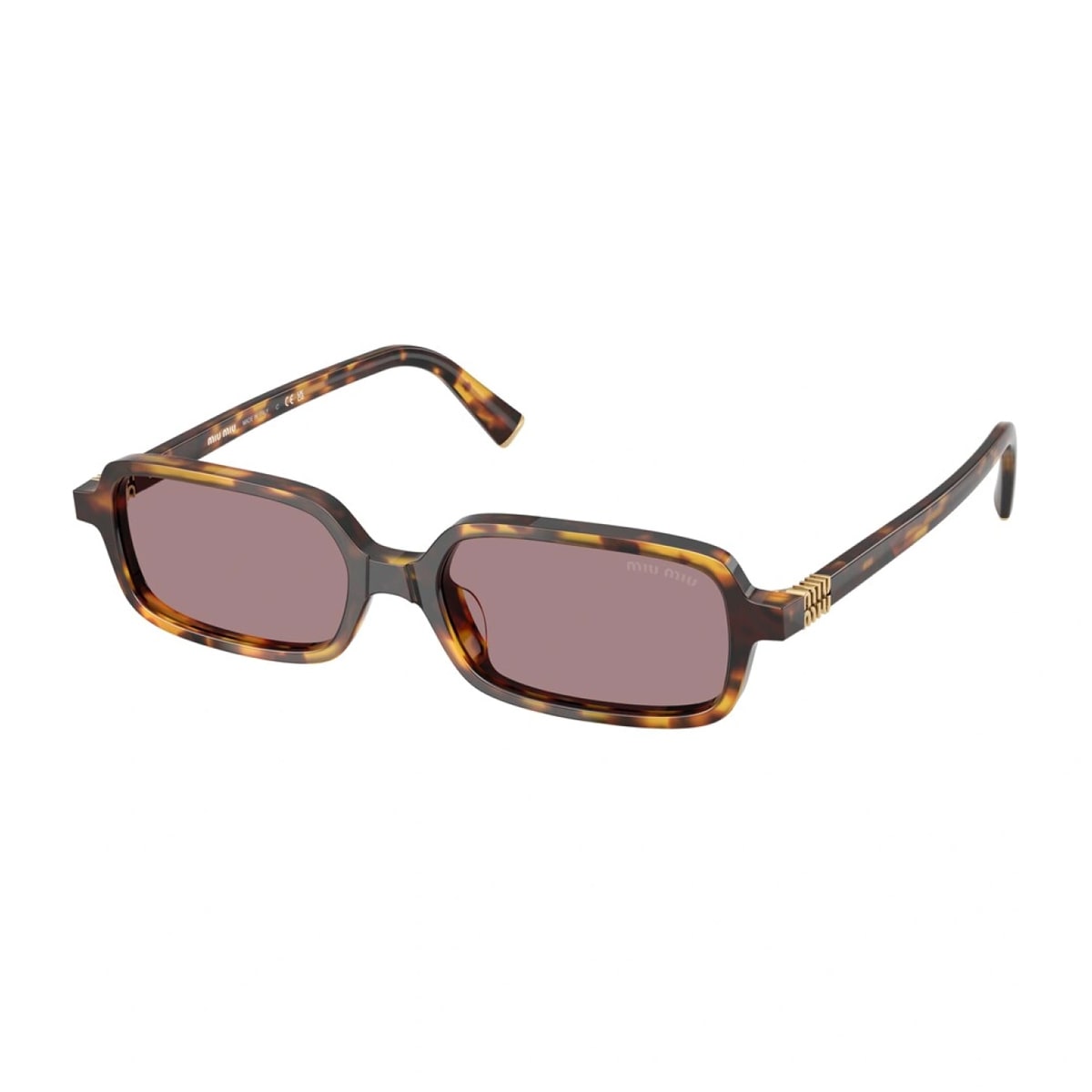 Miu Miu 0mu 11zs Miu Regard 14l20i Havana Miele Sunglasses In Brown