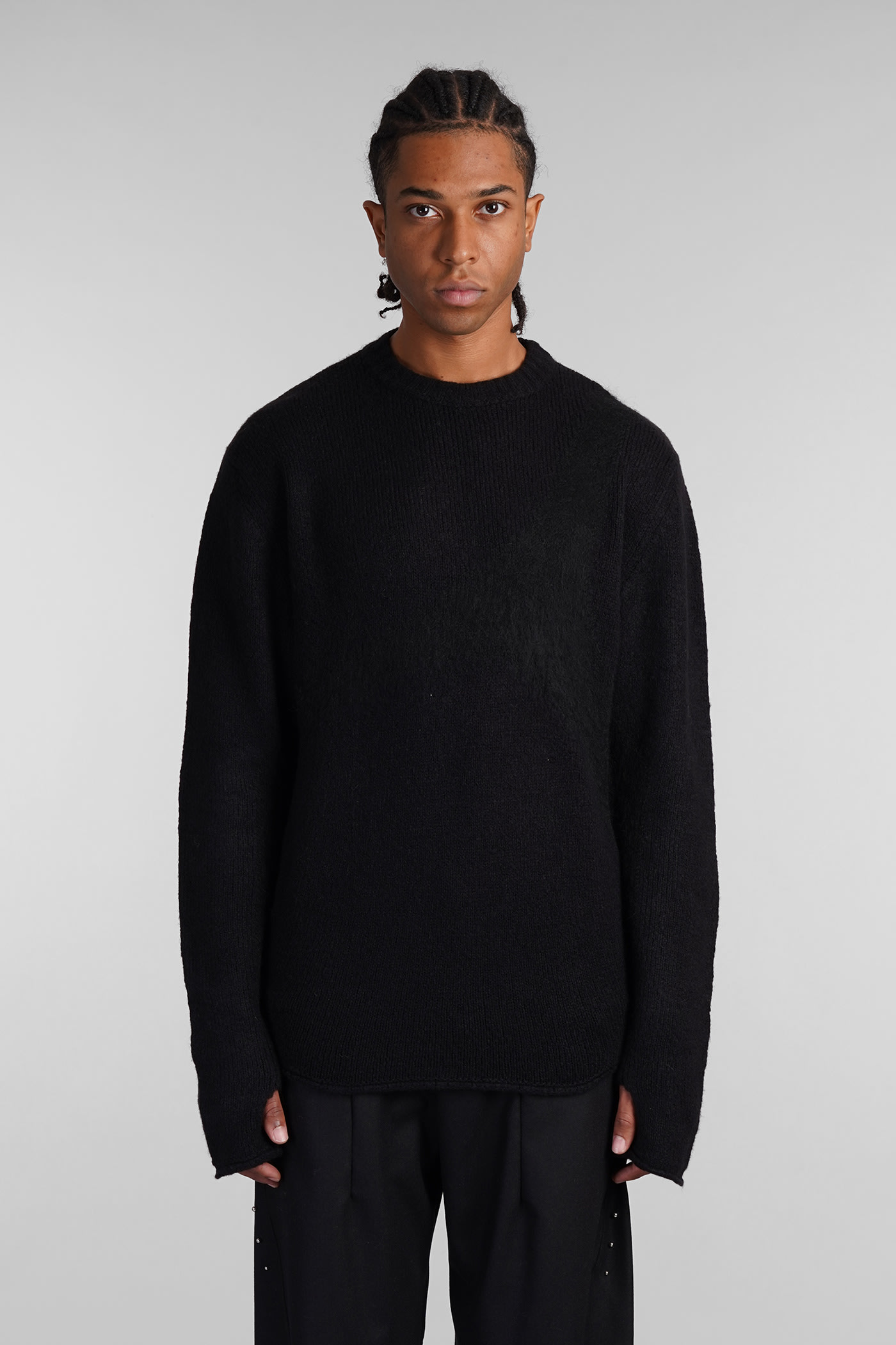 J.L-A.L J. L-A. L Stave Knit Knitwear In Black Wool