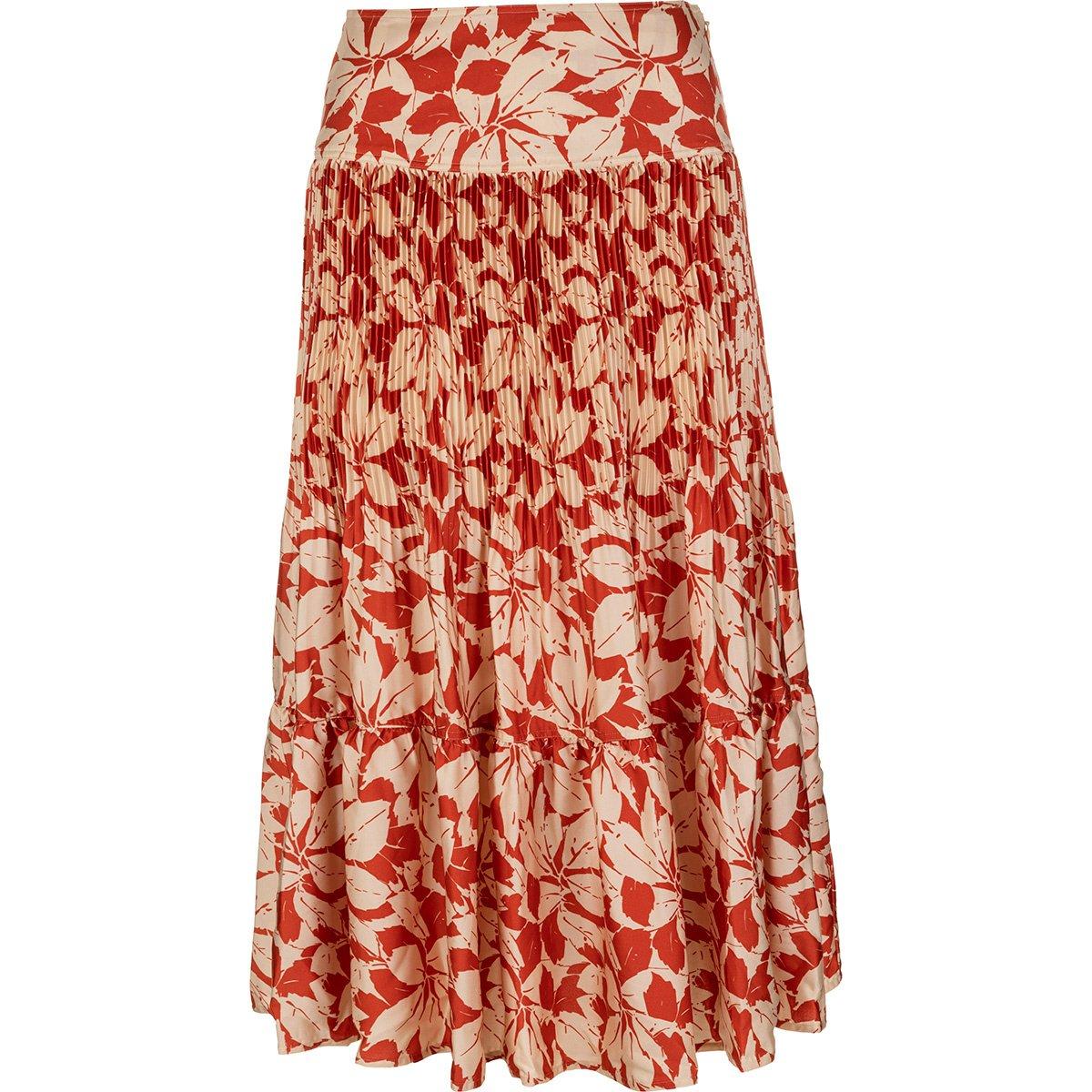 Polo Ralph Lauren Camile Floral Print Pleated Skirt In Multicolor