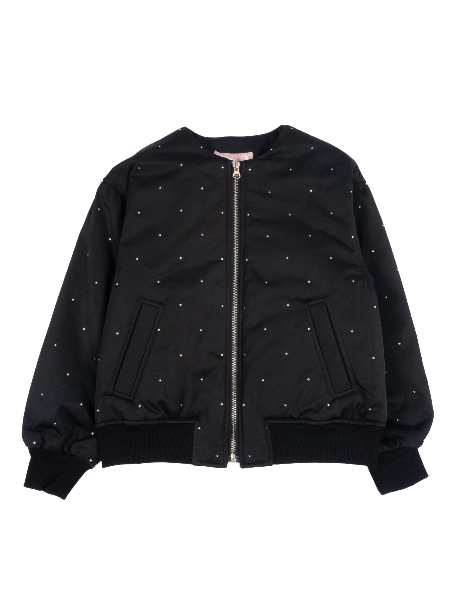 Monnalisa Chic Bomber Jacket In Black