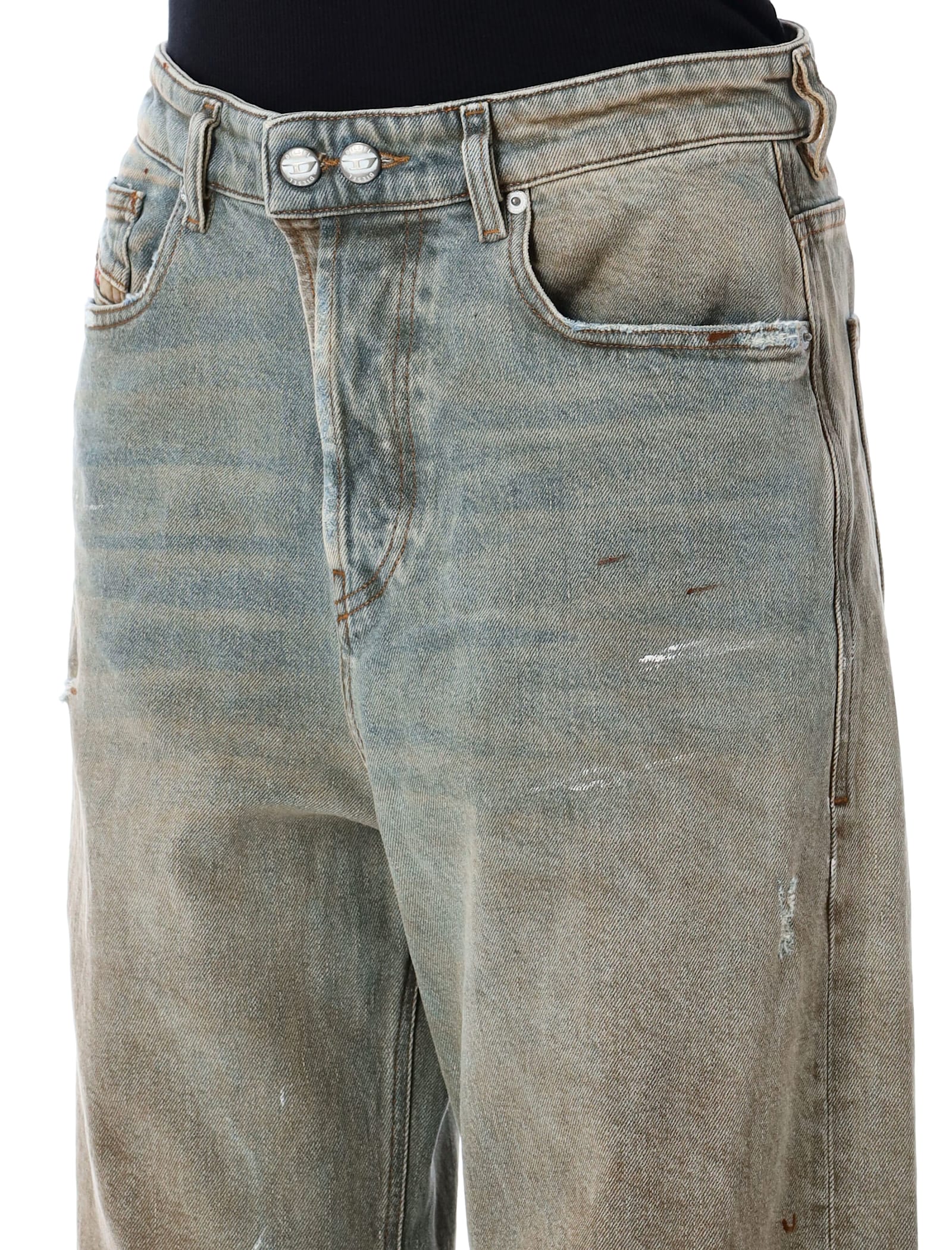 Diesel 1996 D-sire Jeans In Washed Beige