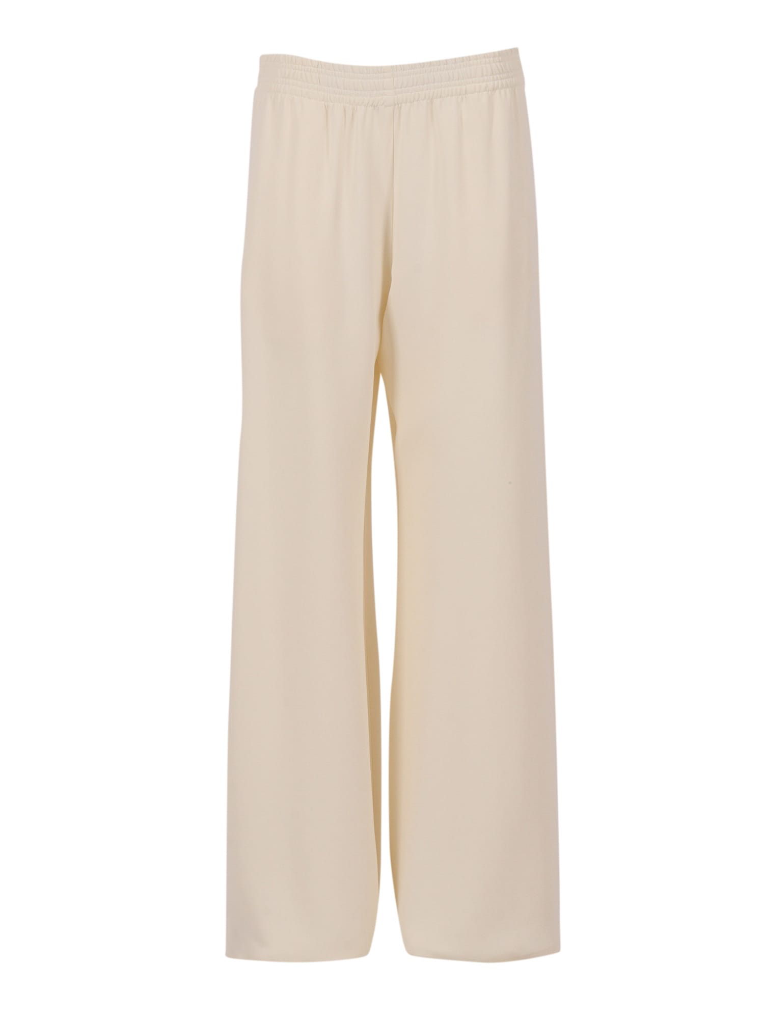 Fabiana Filippi Wide-leg Trousers With Elasticated Waistband In Neutral