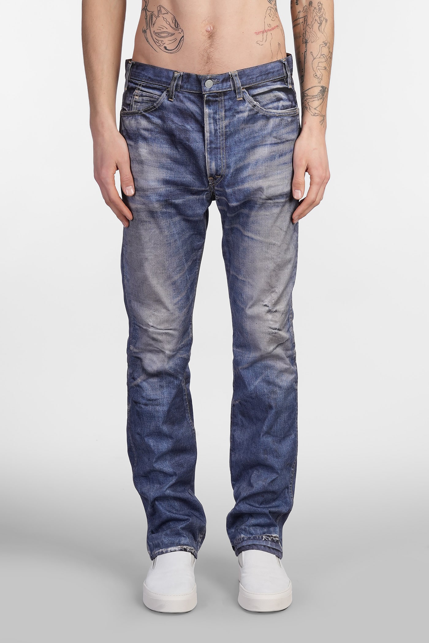 Jeans In Blue Nylon