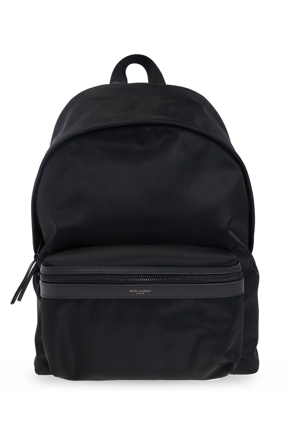 Shop Saint Laurent City Zip-around Backpack In Black