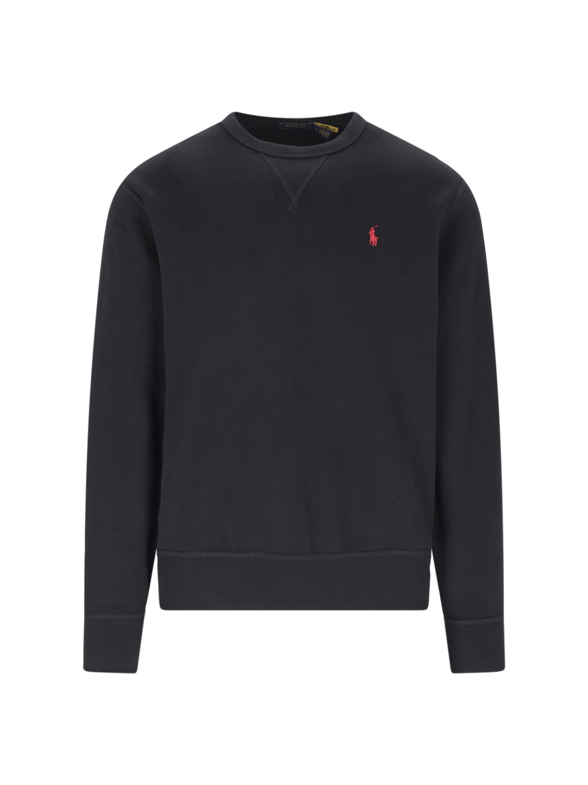 Ralph Lauren Rl Crew Neck Sweatshirt In Black