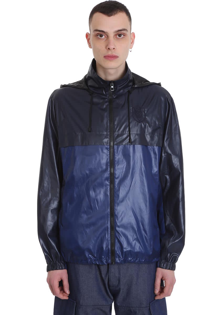 LOEWE CASUAL JACKET IN BLUE POLYAMIDE,11291087