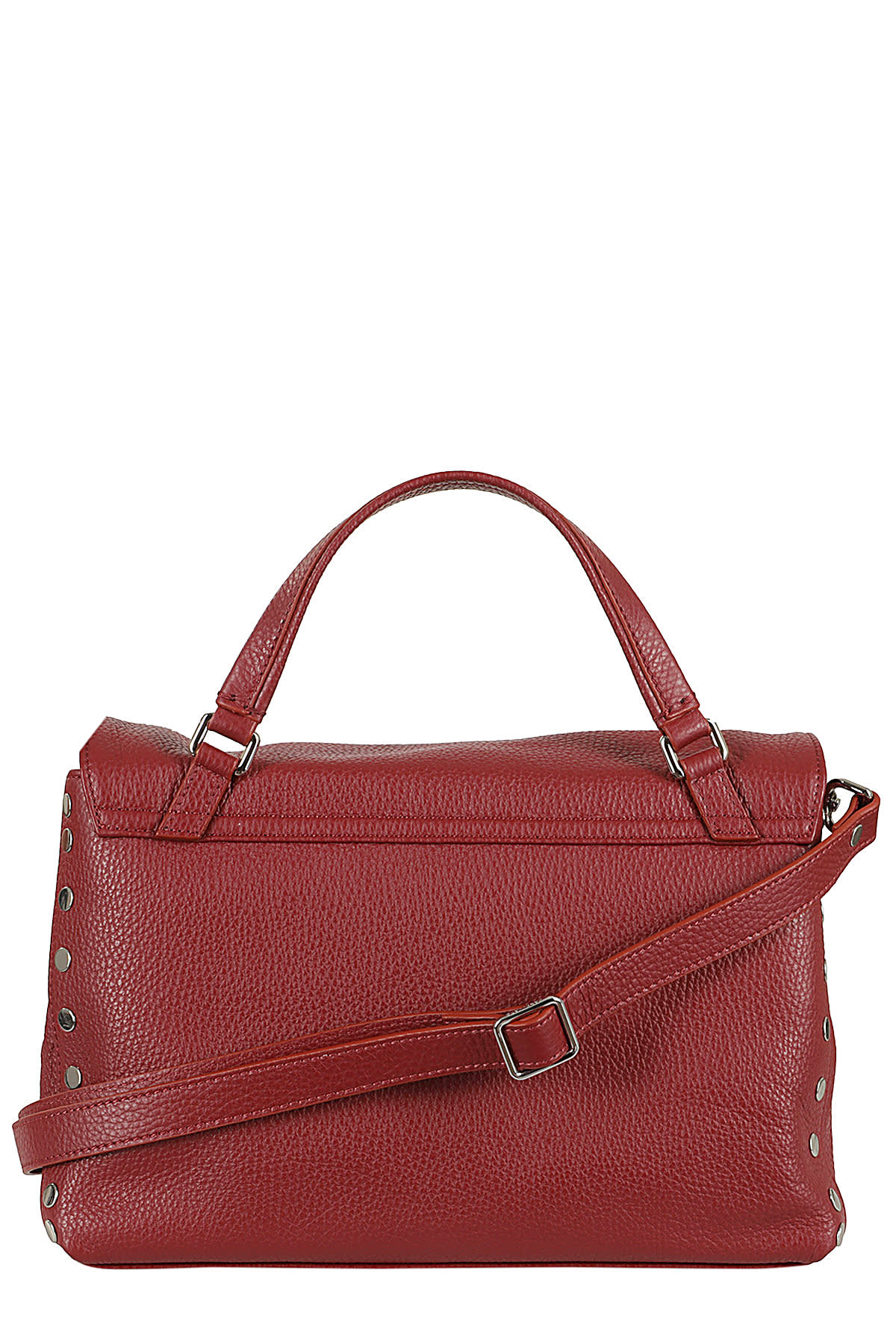 Zanellato Small Postina Turn-lock Studded Tote Bag In Red