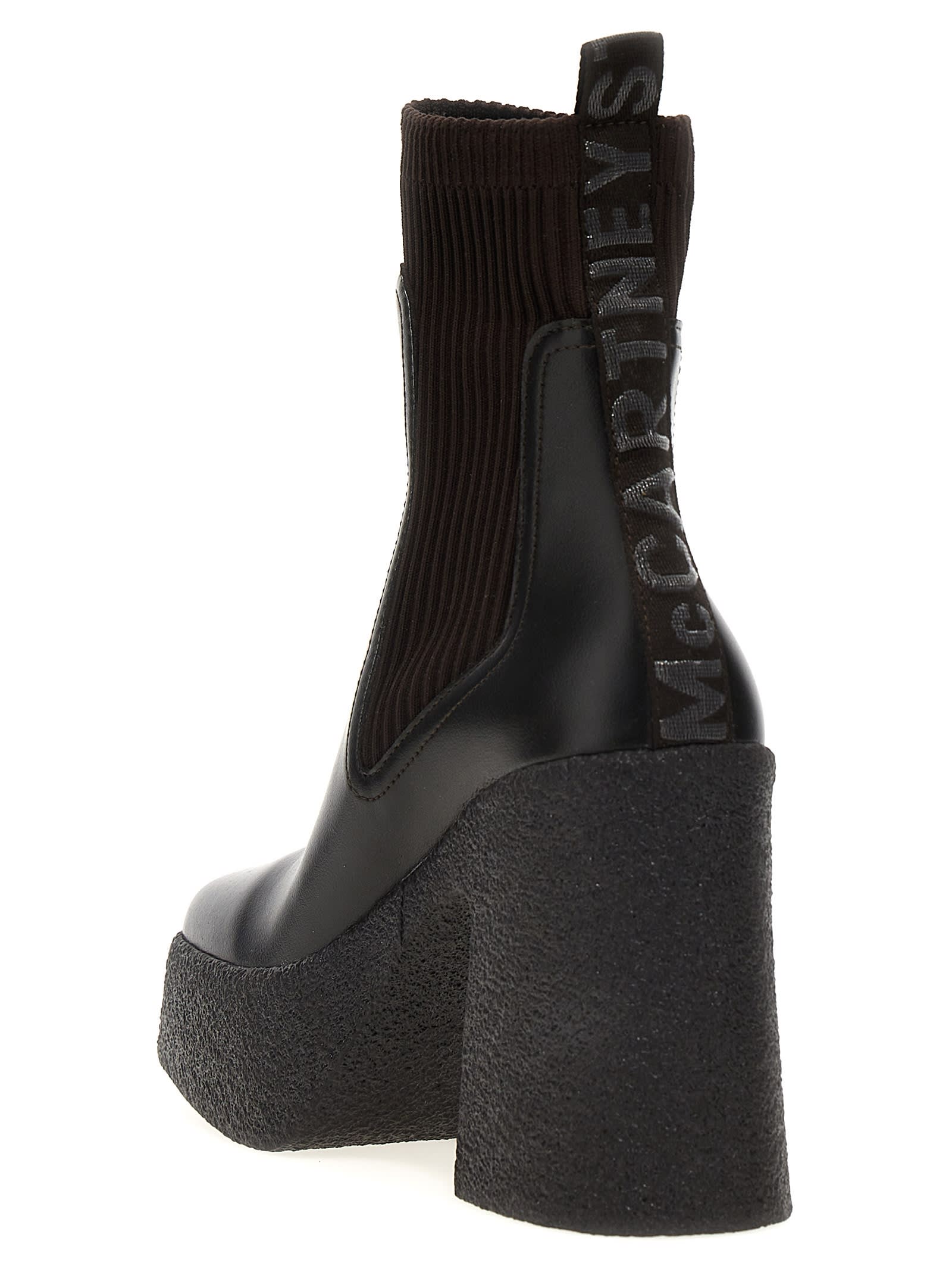 Shop Stella Mccartney Skyla Ankle Boots In Gray