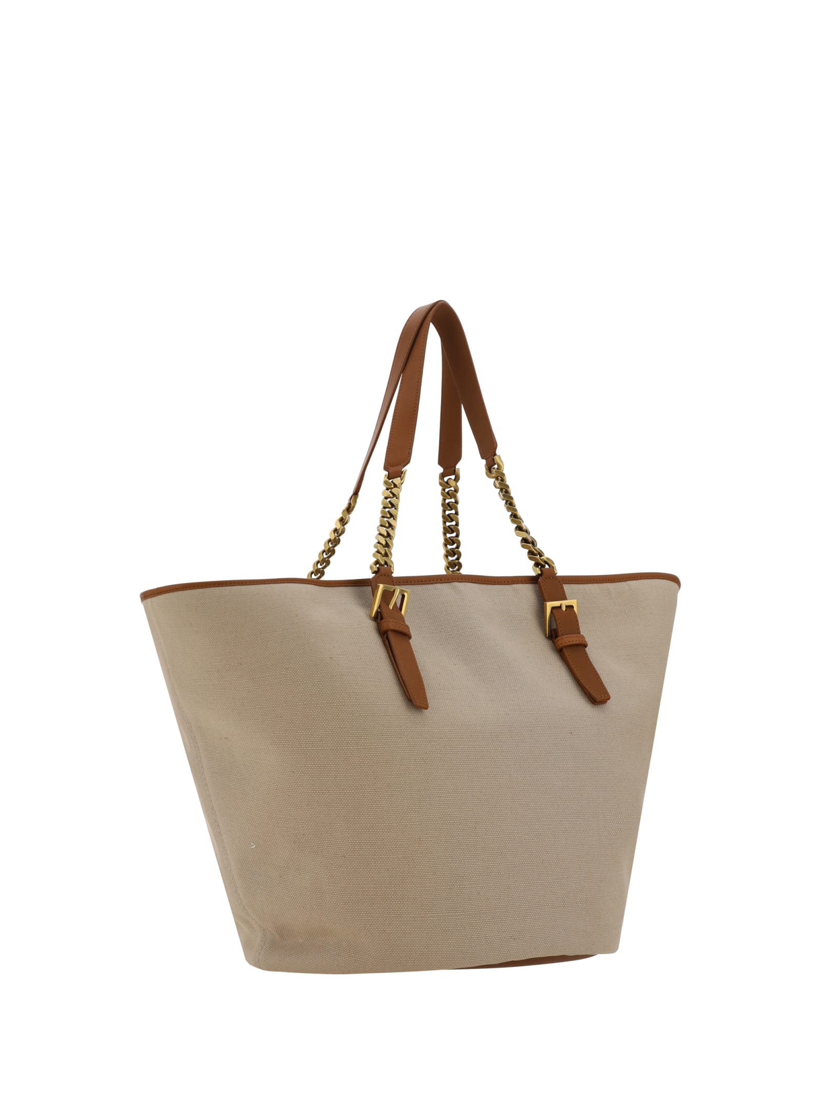 Shop Saint Laurent Shopping Shoulder Bag In Desert Dust/brick