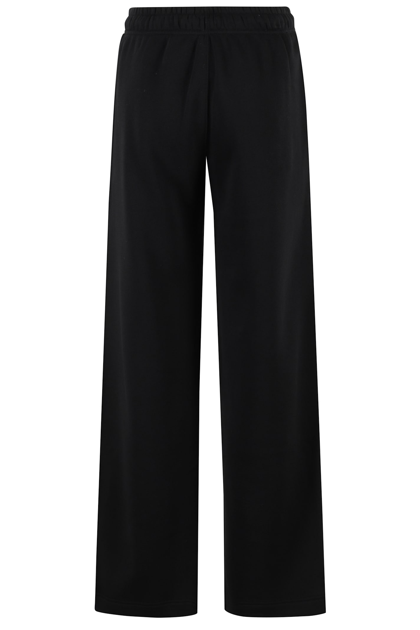 Polo Ralph Lauren Black Pants With Drawstring Elastic Waist And Pony Embroidery On The Side In Black