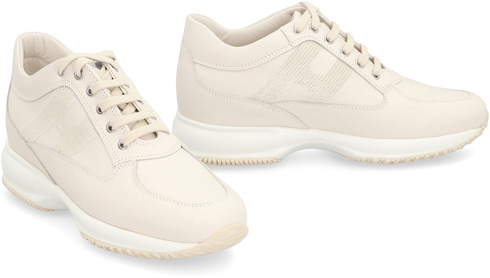 Hogan Interactive Low-top Sneakers In Neutral