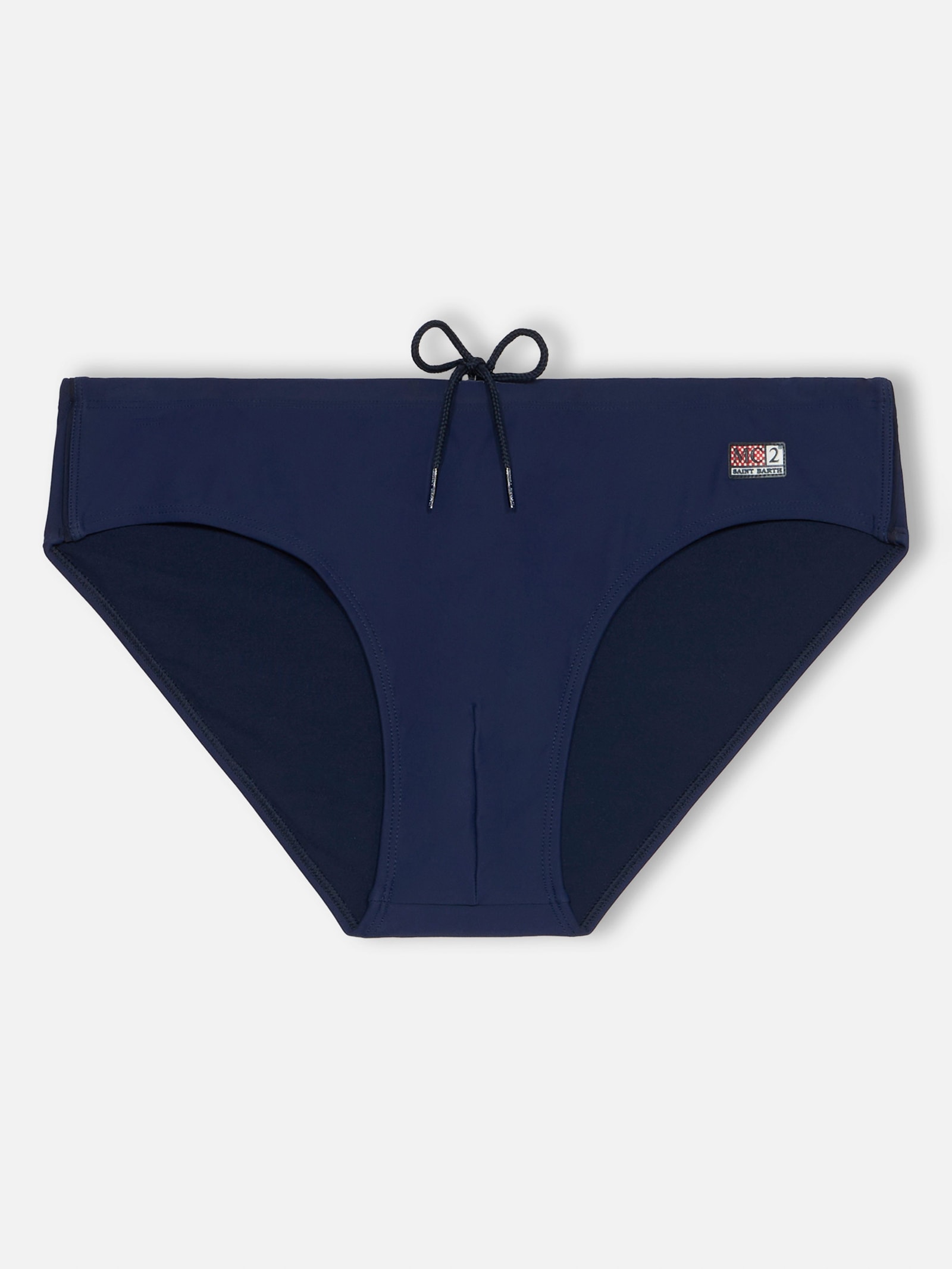 Mc2 Saint Barth Man Navy Blue Swim Briefs Cayo In Blue