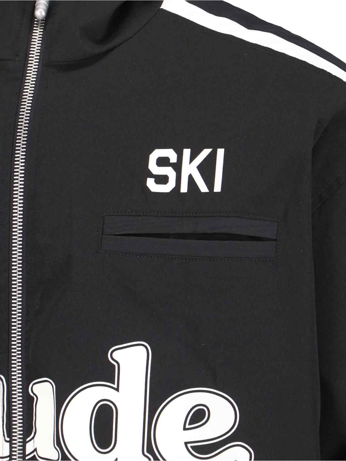 Shop Rhude Ski Track Jacket In Black