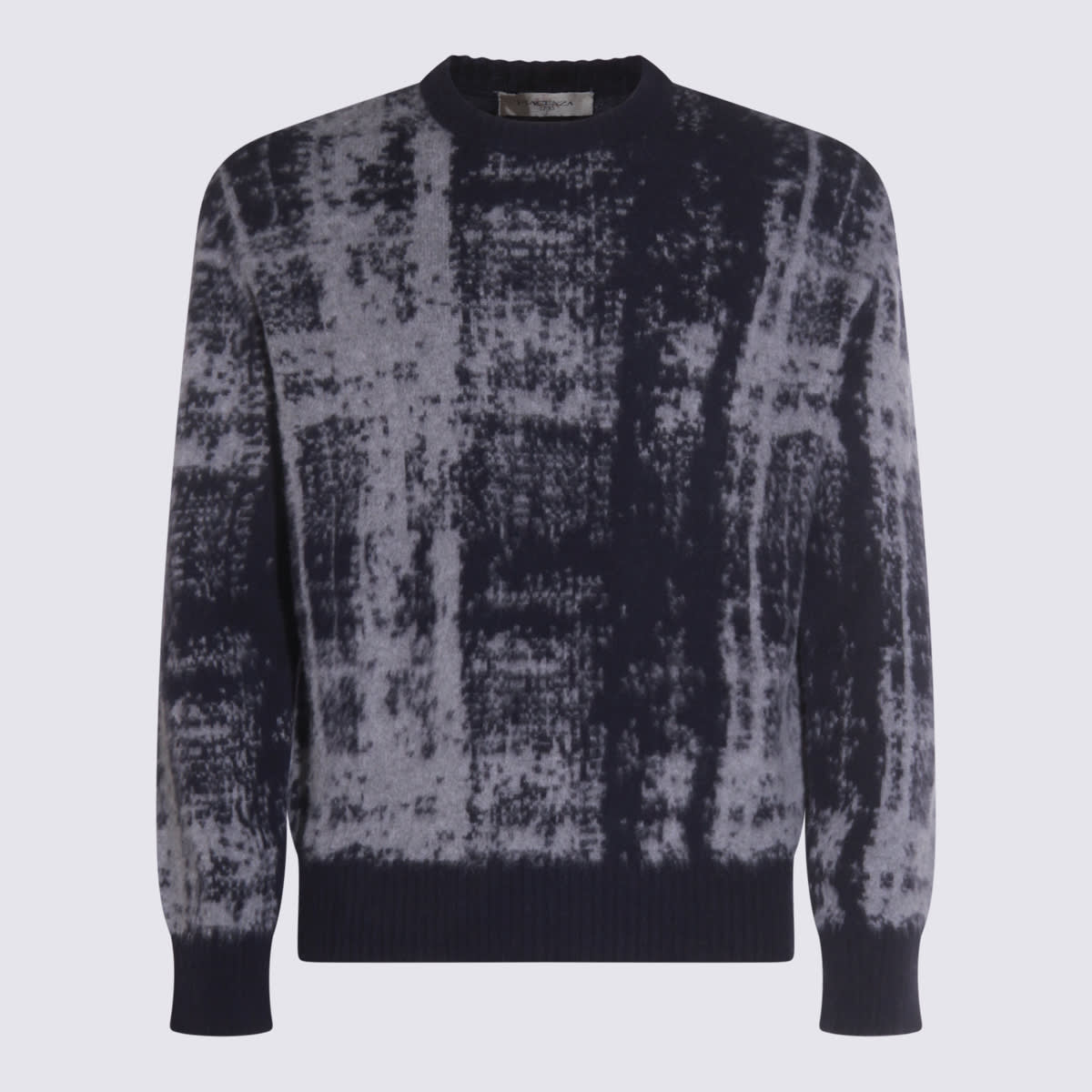 Piacenza Cashmere Blue Wool Knitwear In Multi