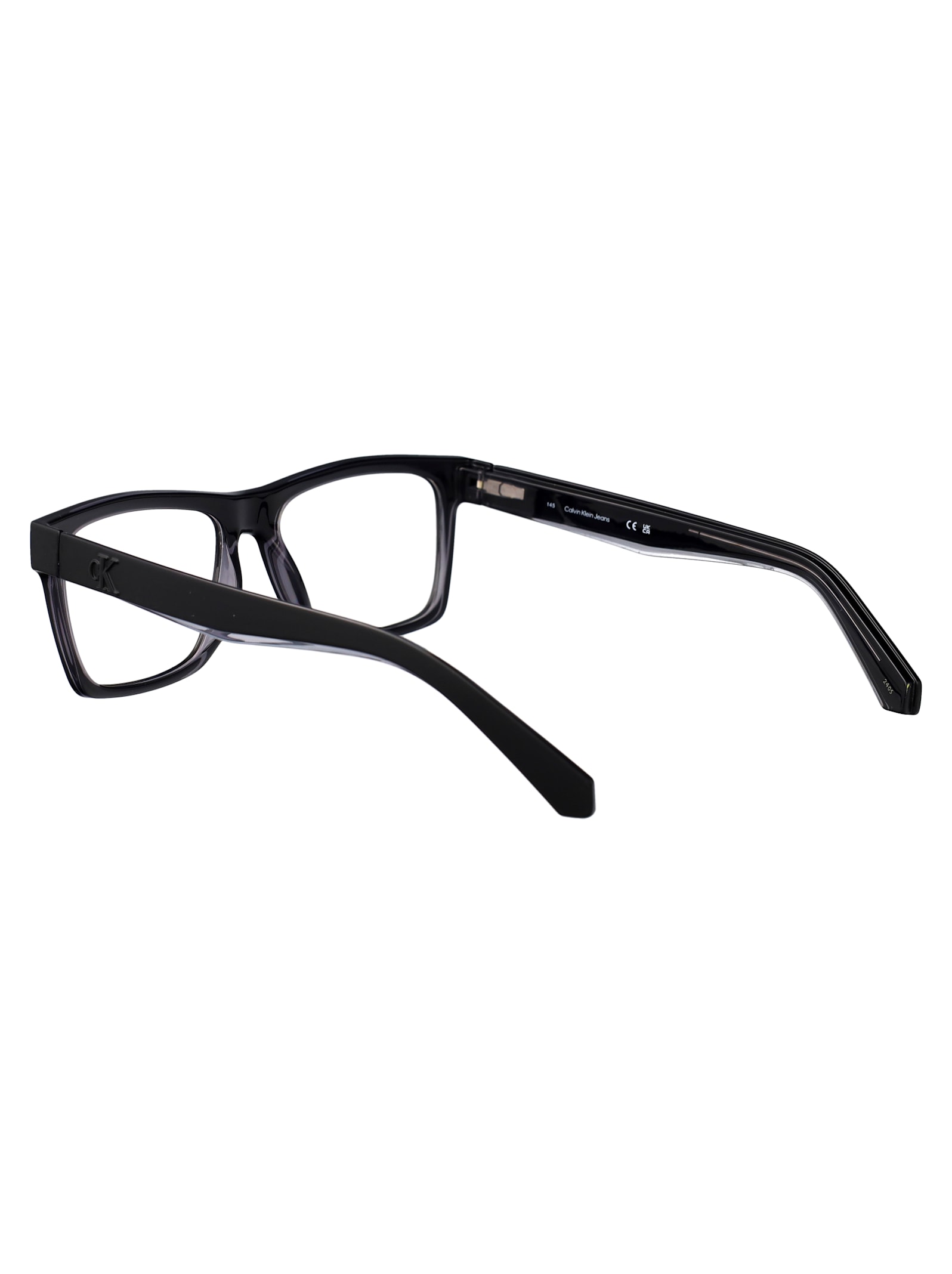 Calvin Klein Jeans Est.1978 Calvin Klein Jeans Black Acetate Glasses In Black