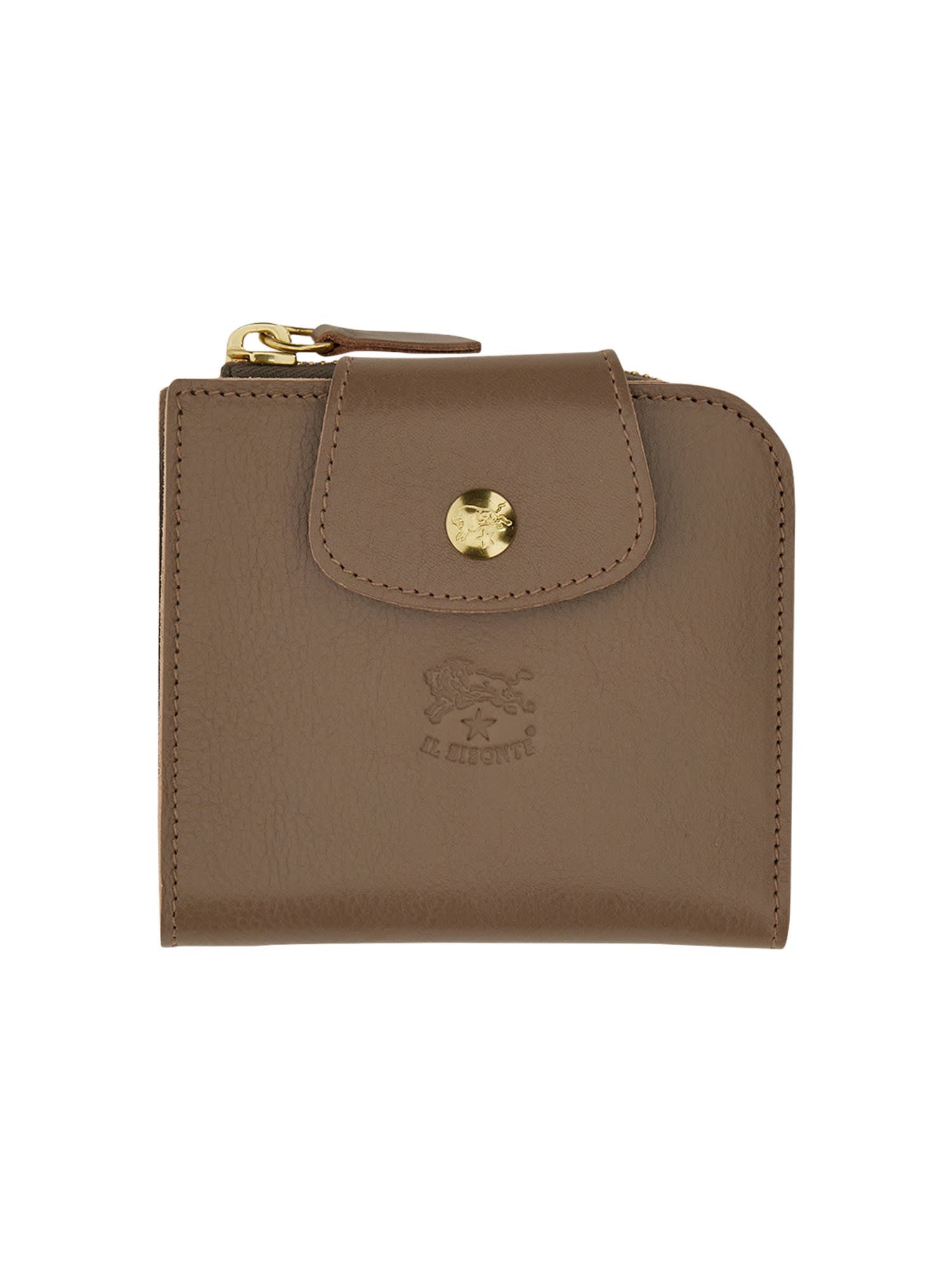 Il Bisonte Wallet maple With Logo Engraving