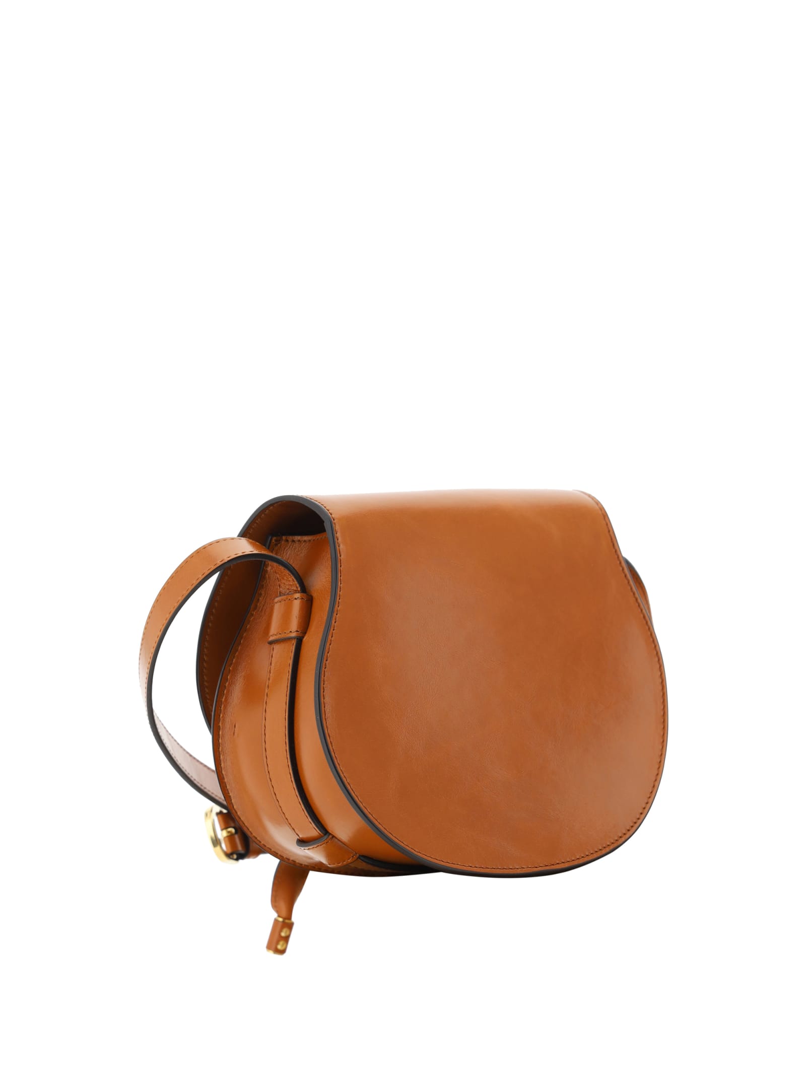 Shop Chloé Small Marcie Shoulder Bag In Brown