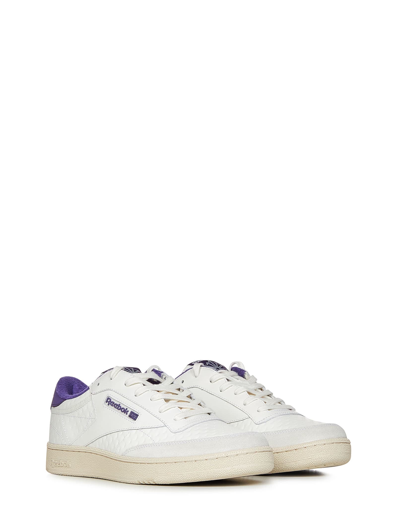 Shop Reebok Club C Sneakers In Violet