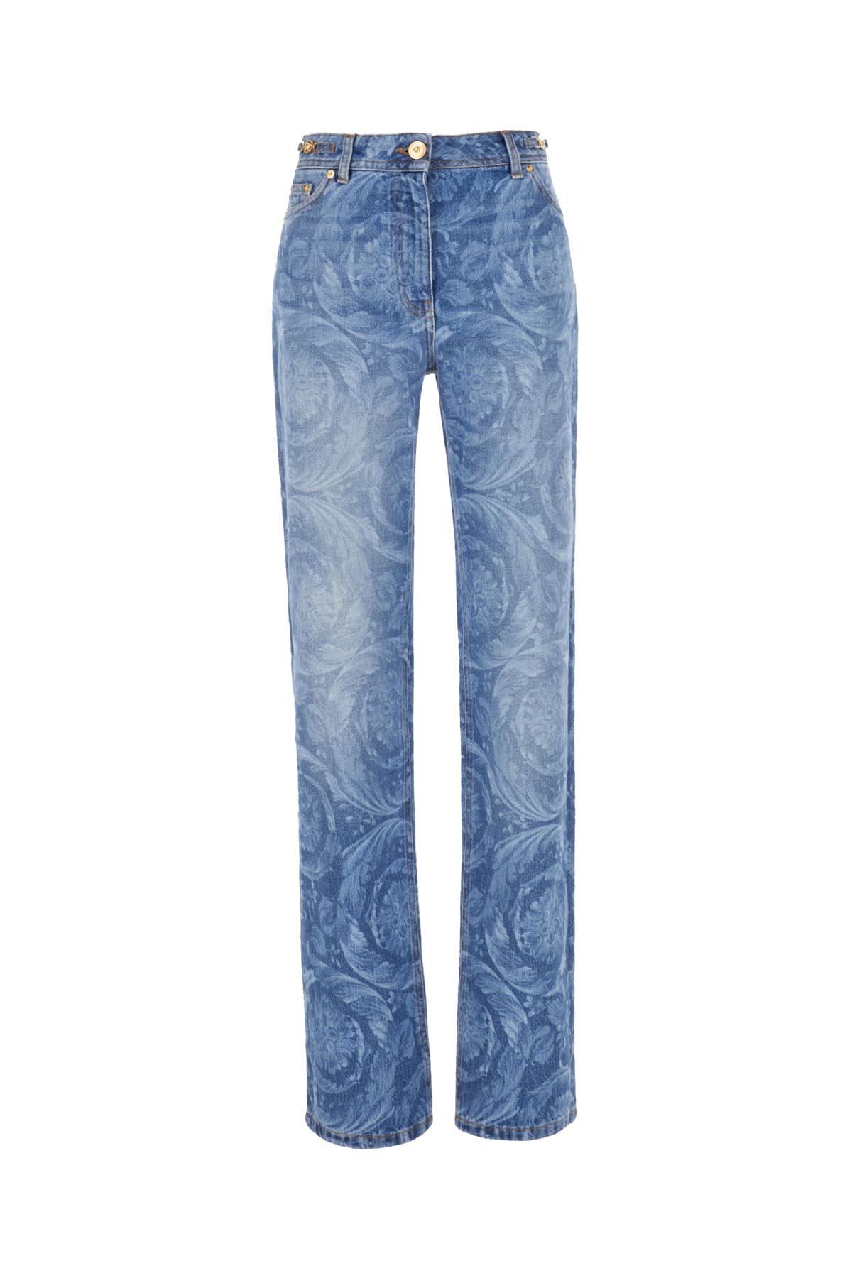 Versace Denim Jeans In Medium Blue