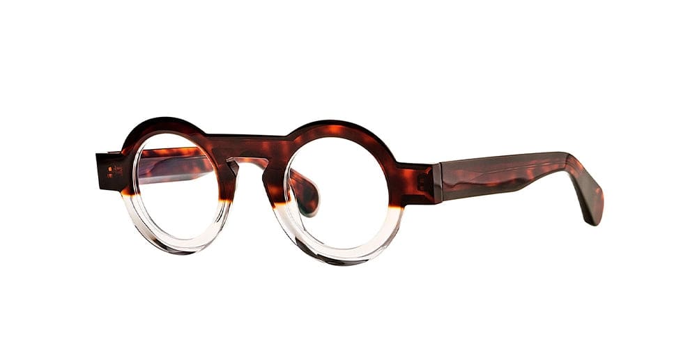 Shop Theo Eyewear Mille+84 - 25 Glasses In Tortoise/transparent