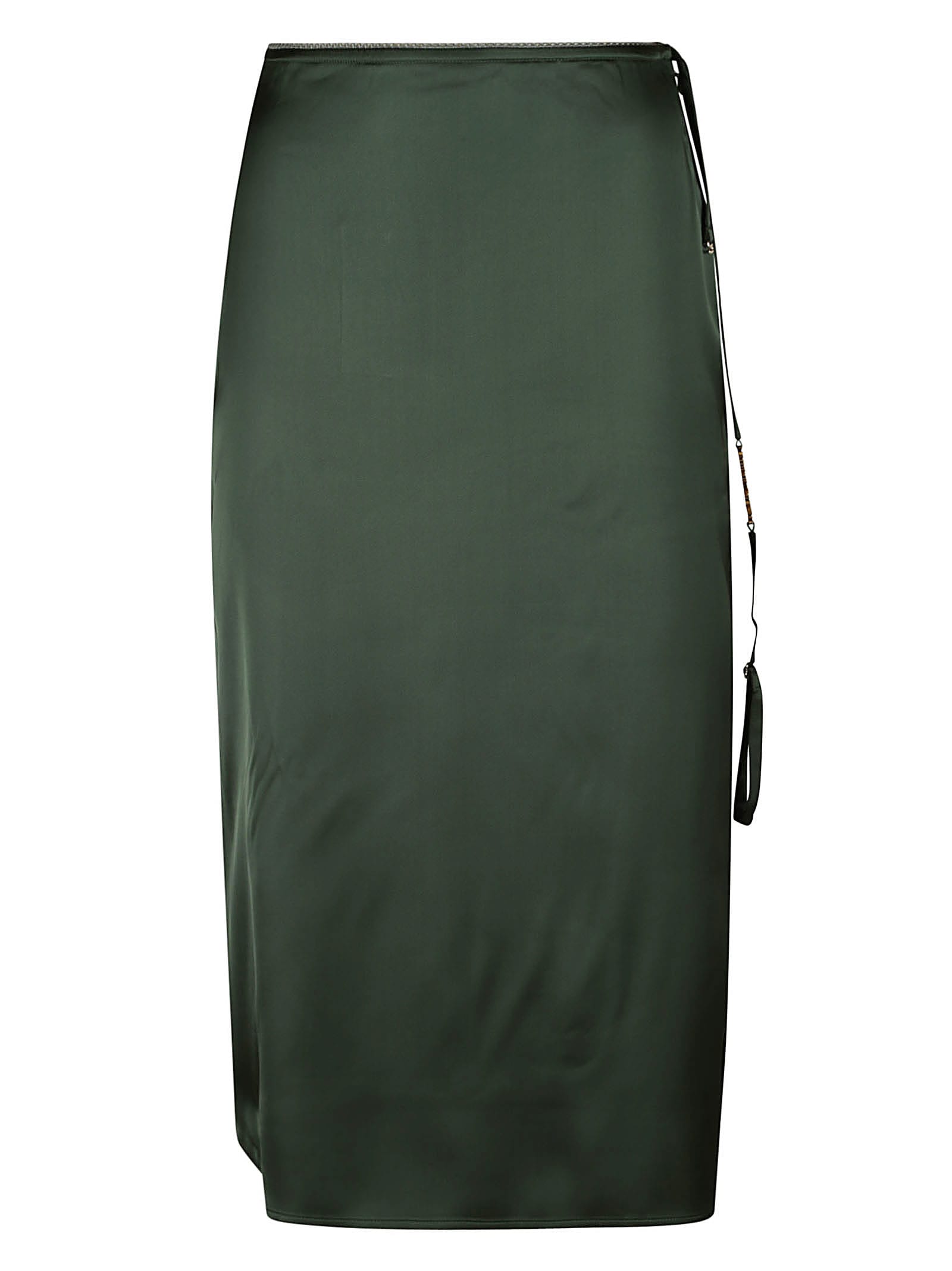Shop Jacquemus Notte Skirt In Green