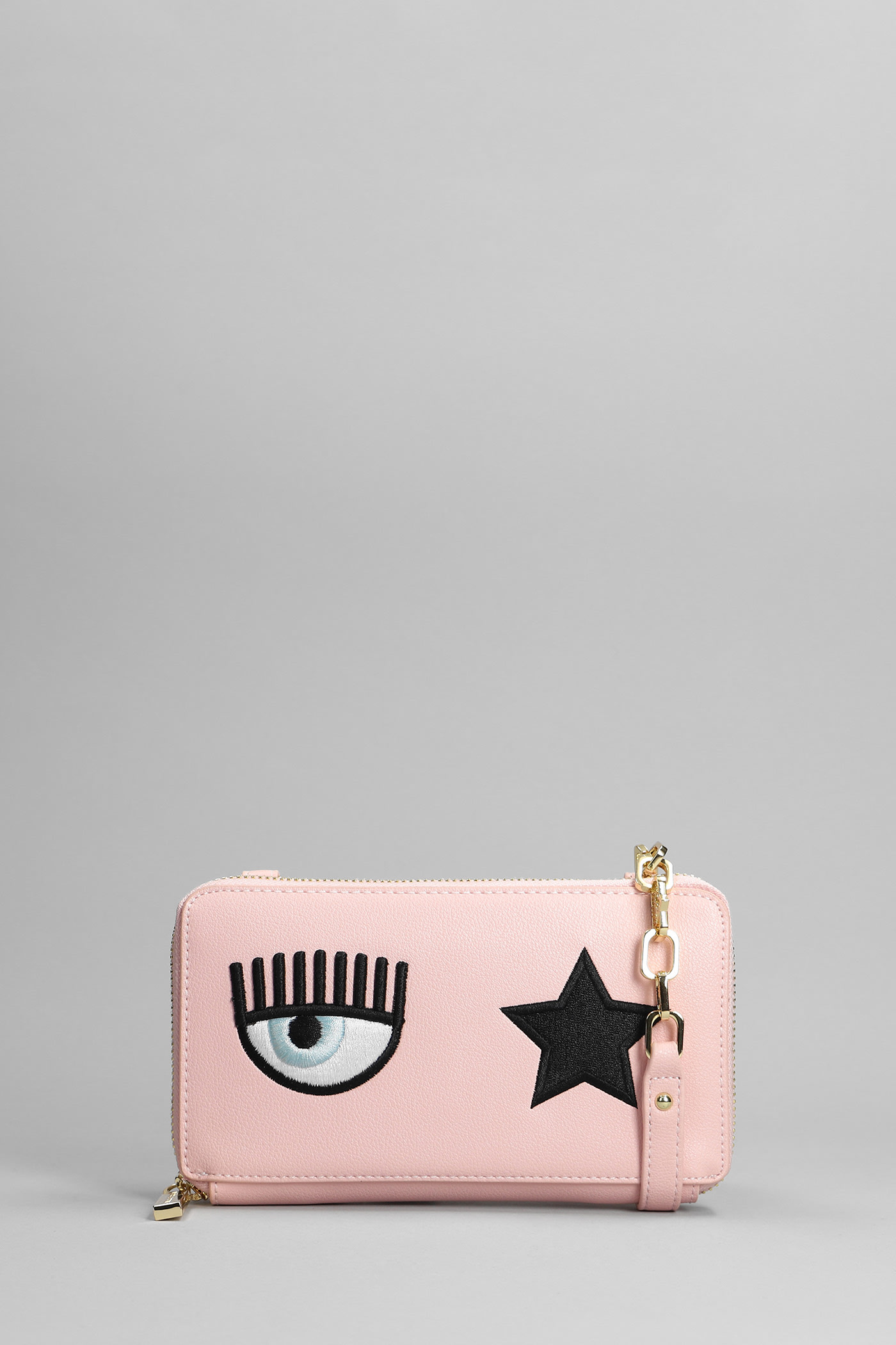 Chiara Ferragni Wallet In Rose-pink Faux Leather