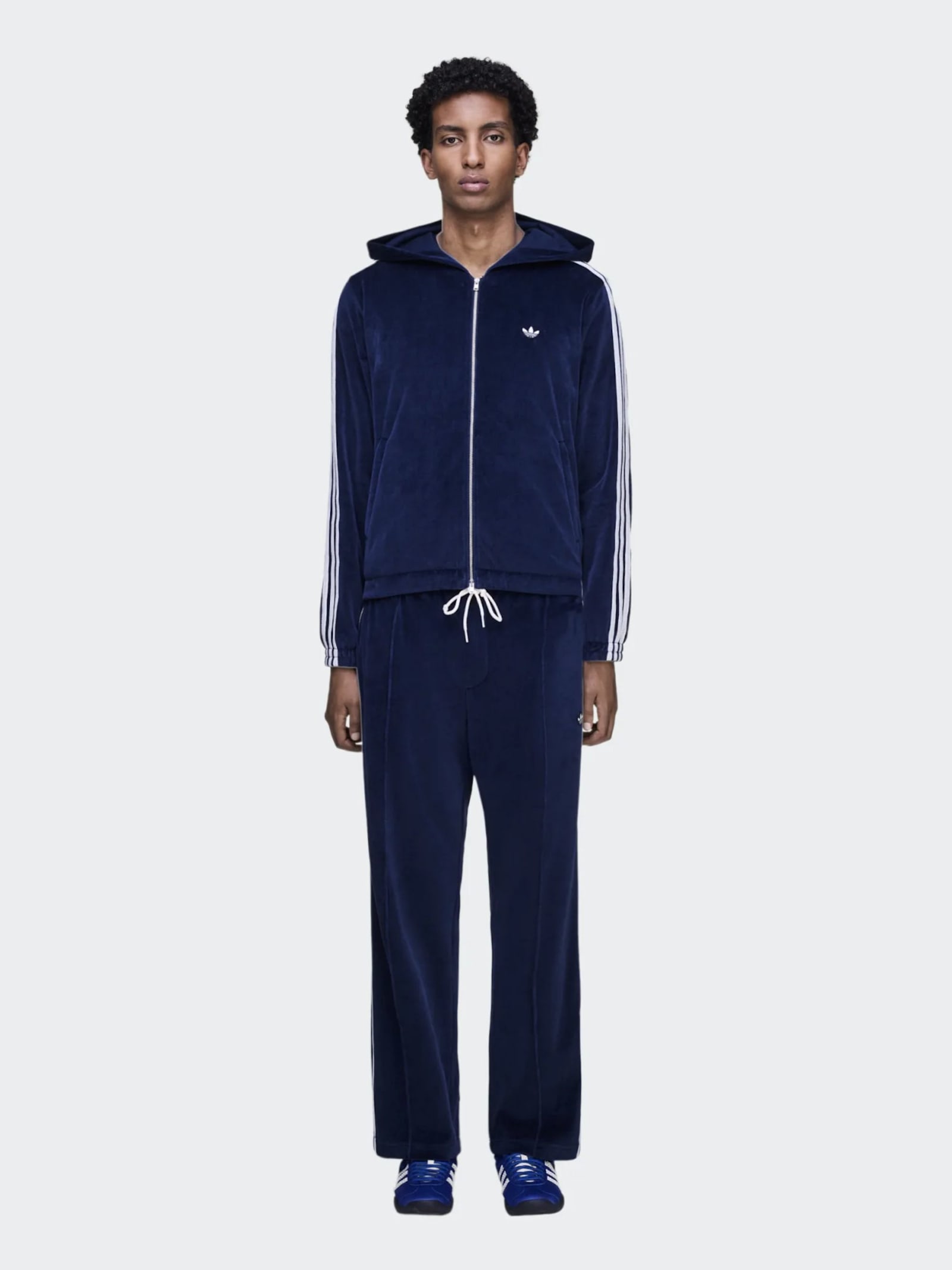 Adidas Originals By Wales Bonner Wb Velour Track Pants Clothing In Blue