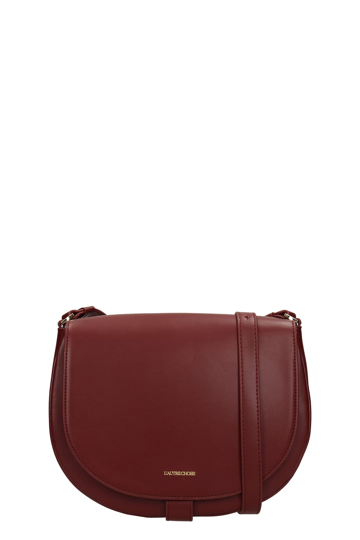 LAutre Chose Shoulder Bag In Bordeaux Leather