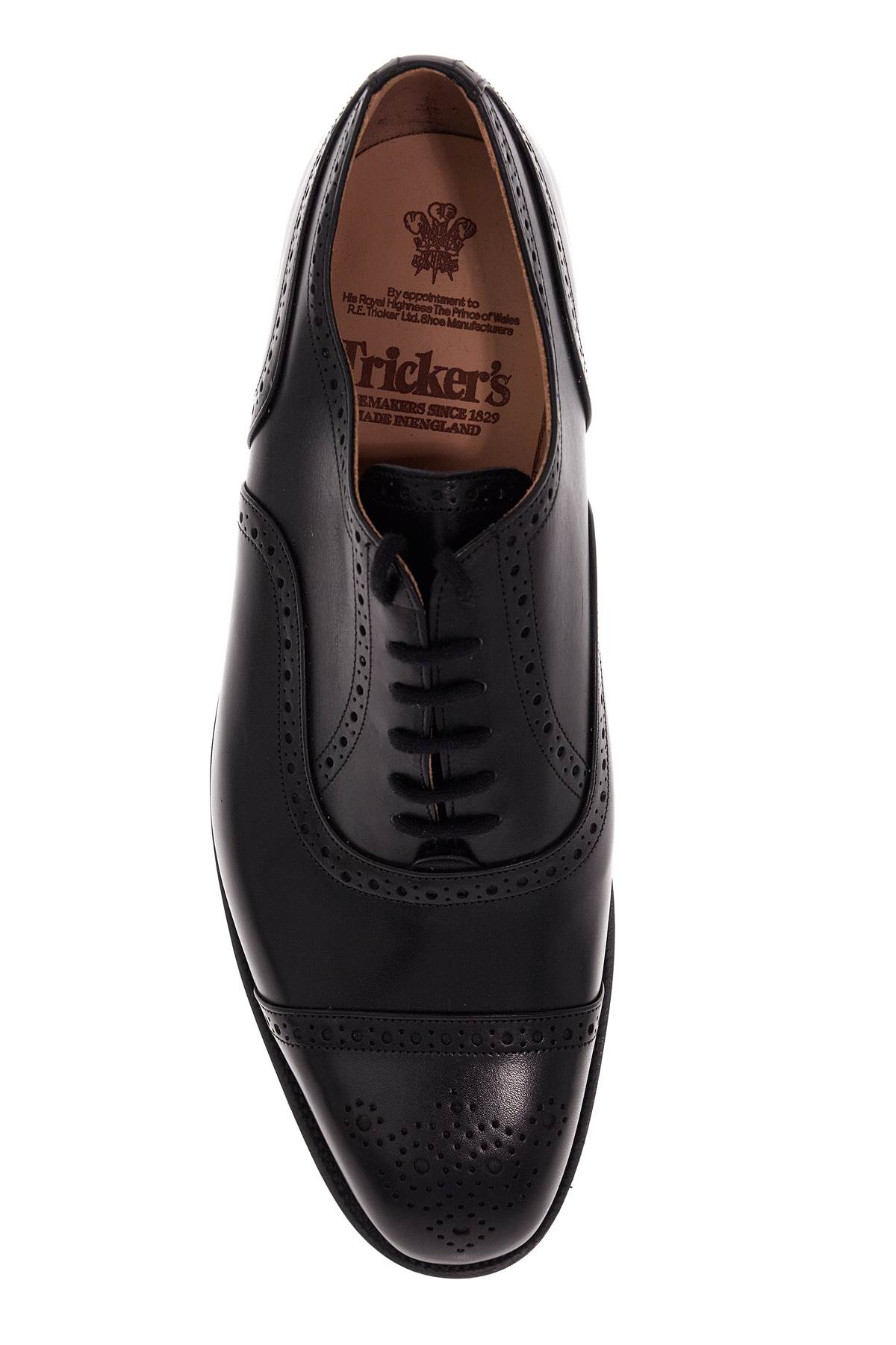 Shop Tricker's Lace-up Oxford Kensington In Black (black)