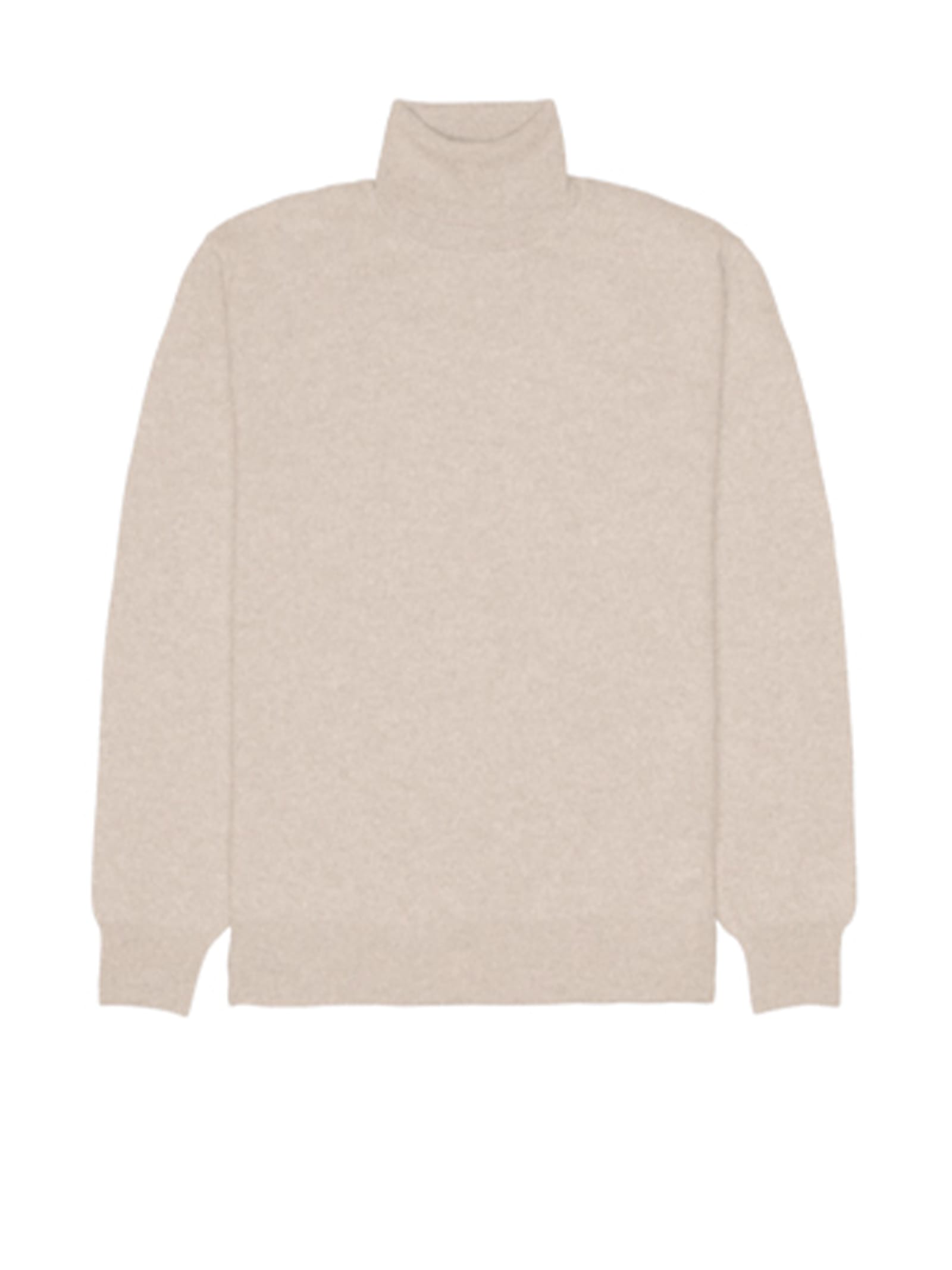 Beige Mens Turtleneck