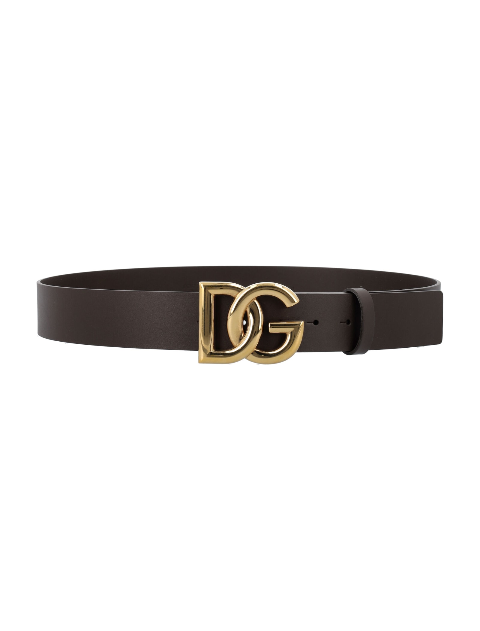 Dolce & Gabbana Crossover Dg Logo Buckle Belt
