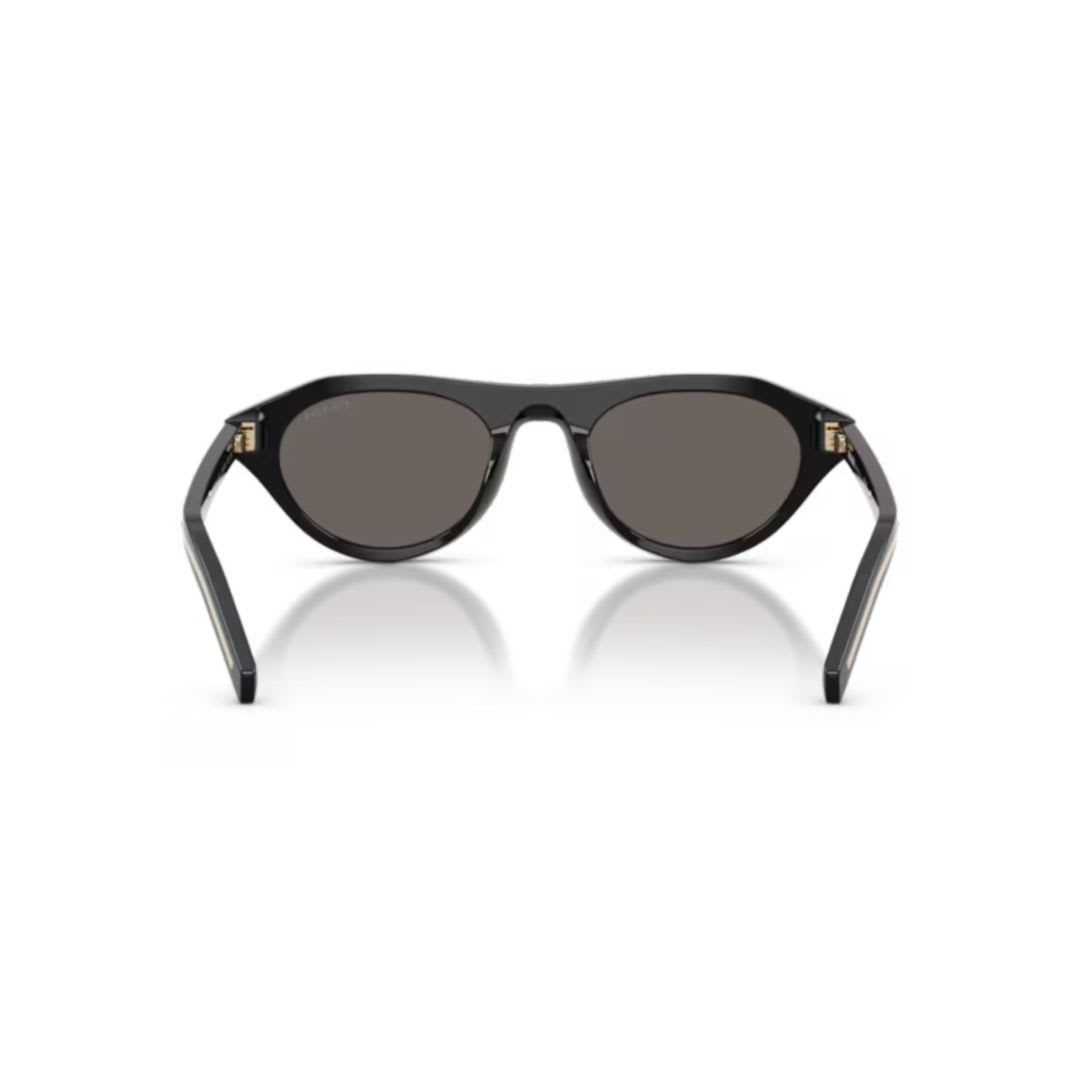 Prada Womens Black Pr B15s Oval-frame Acetate Sunglasses
