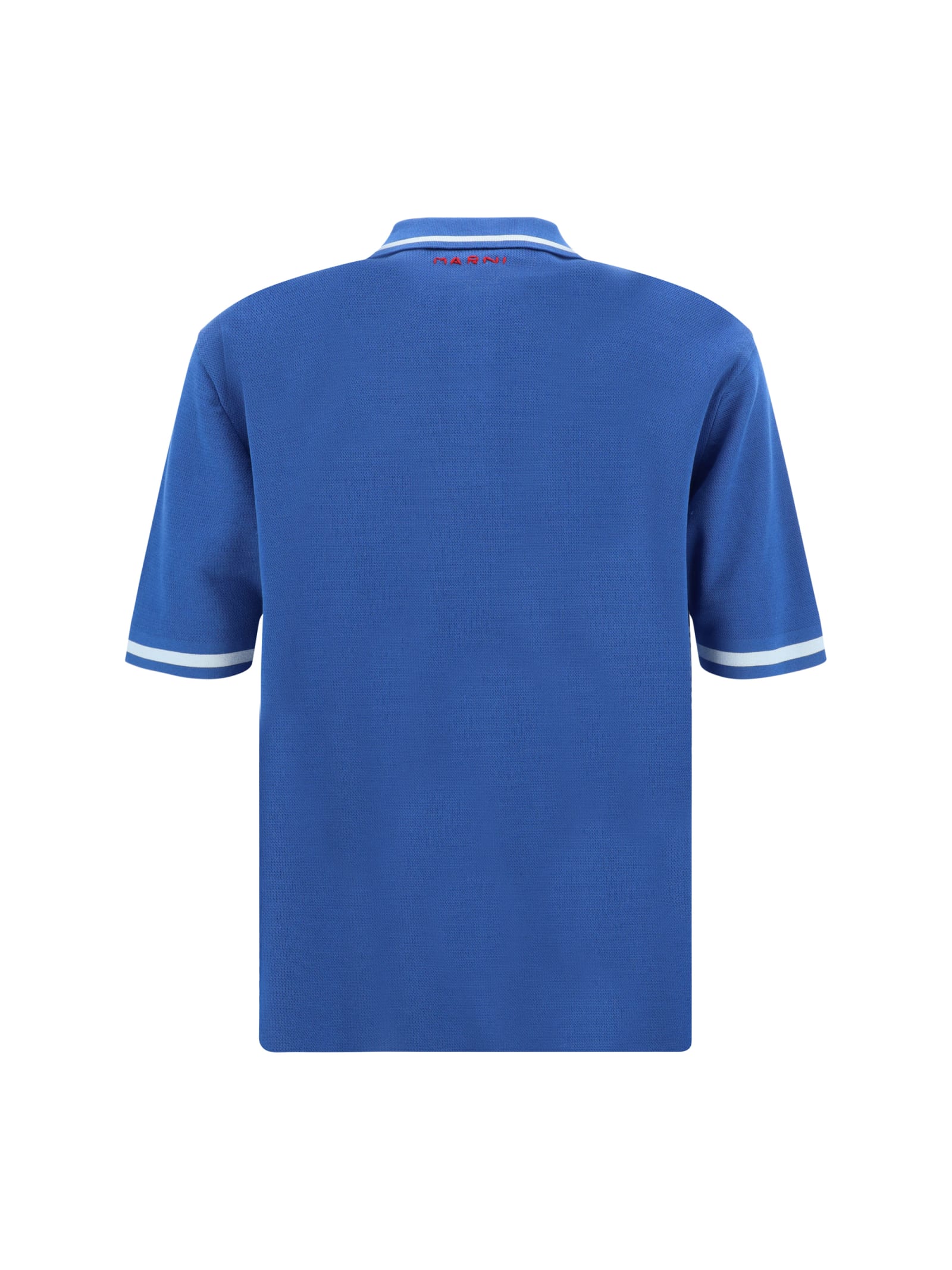 Shop Marni Polo Shirt In Leather