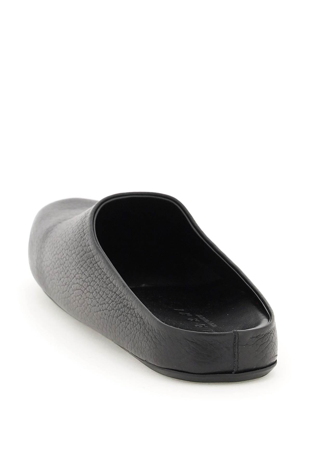 Shop Marni Leather Clogs  In Black