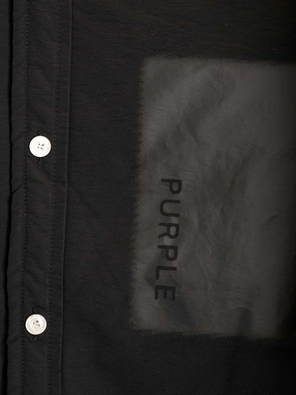 Purple Brand Black Overshirt In Black
