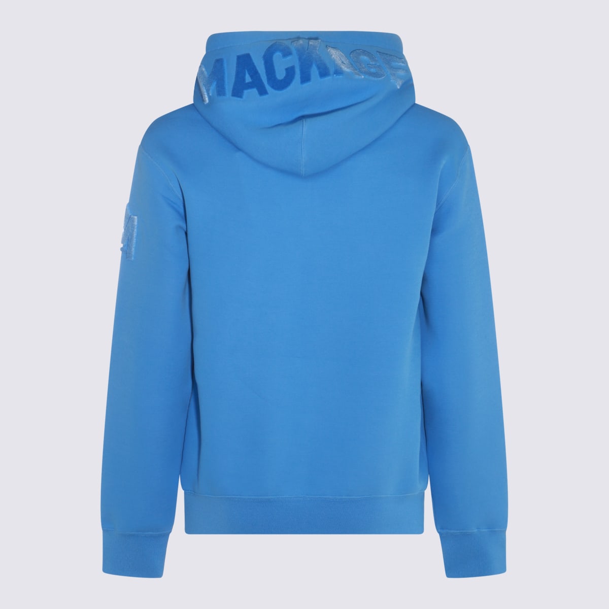 Shop Mackage Blue Cotton Blend Sweatshirt In Celestial Blue