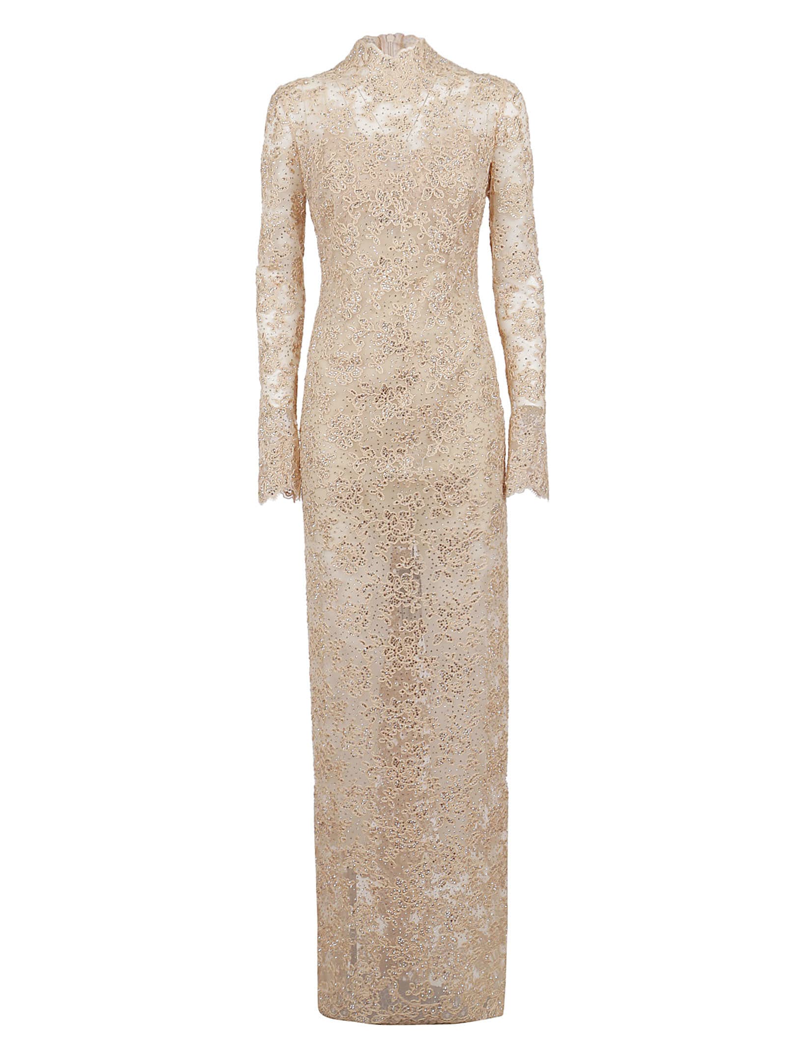 Ermanno Scervino Long Dress With Long Sleeves