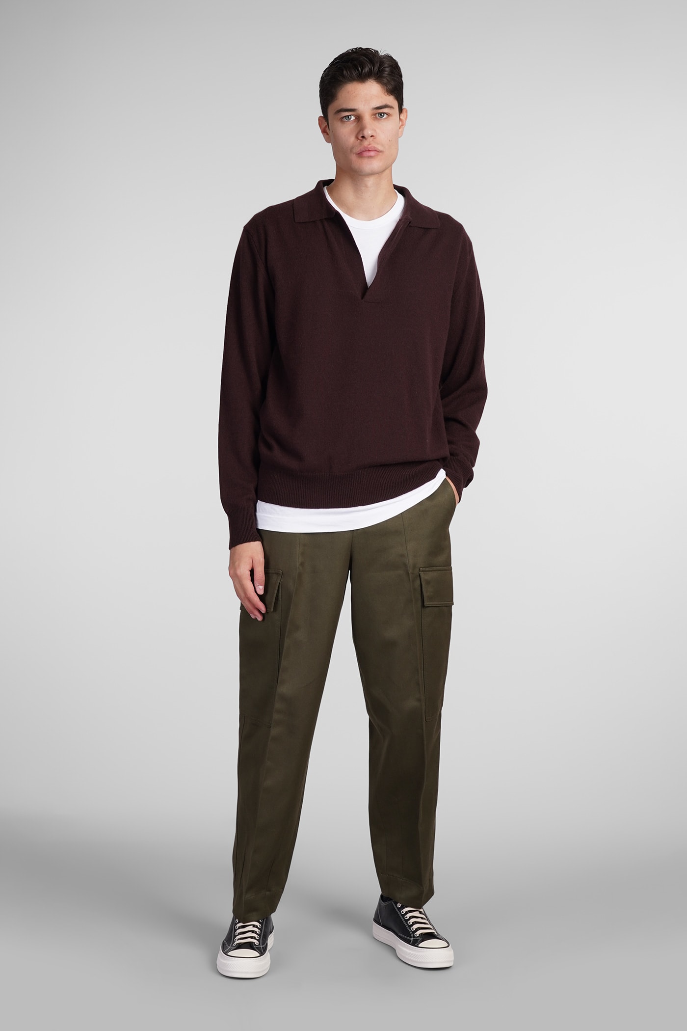 Shop Pt Torino Pants In Green Wool